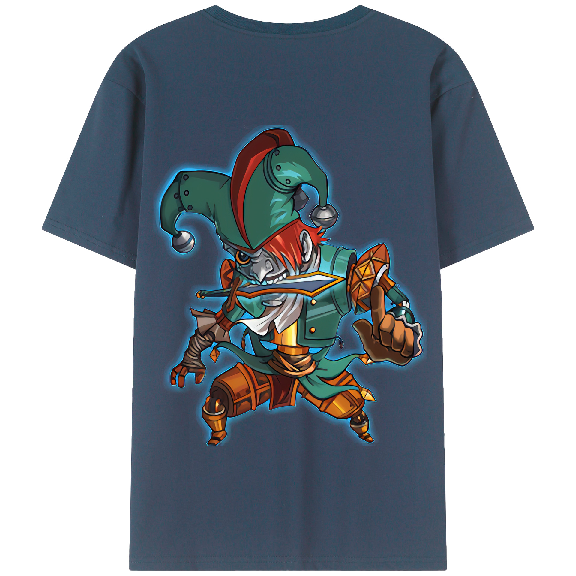 リーグ・オブ・レジェンド League of Legends LOL 綿100％半袖Tシャツ（背面プリント）