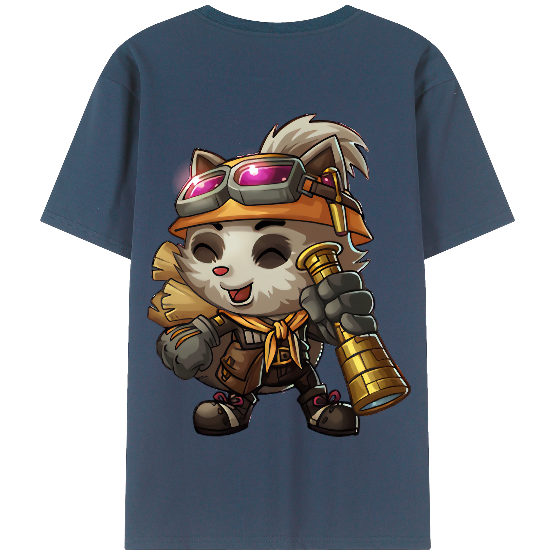 リーグ・オブ・レジェンド League of Legends LOL 綿100％半袖Tシャツ（背面プリント）