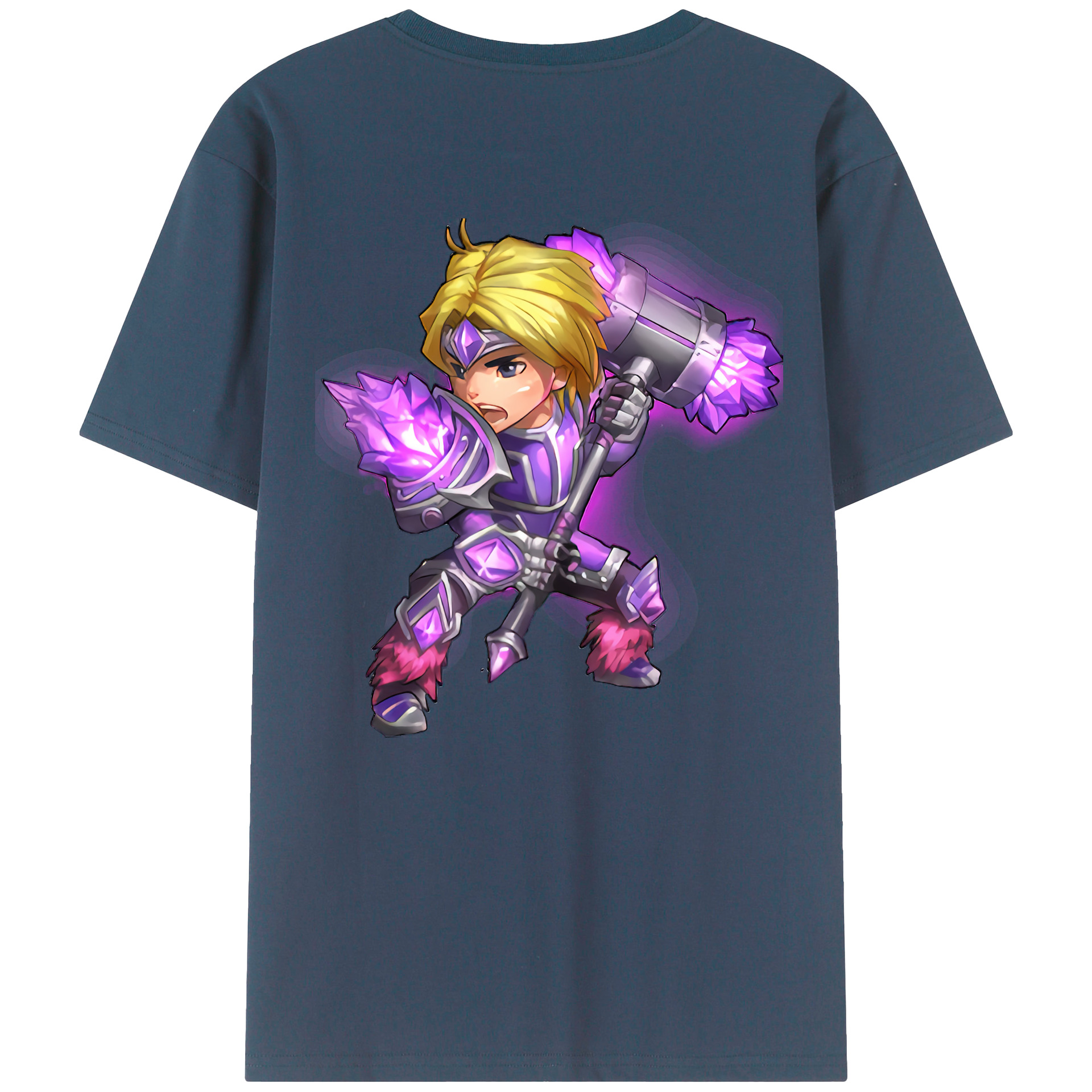 リーグ・オブ・レジェンド League of Legends LOL 綿100％半袖Tシャツ（背面プリント）