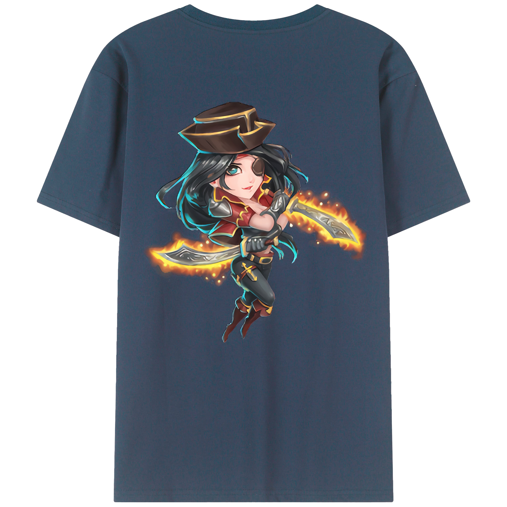 リーグ・オブ・レジェンド League of Legends LOL 綿100％半袖Tシャツ（背面プリント）