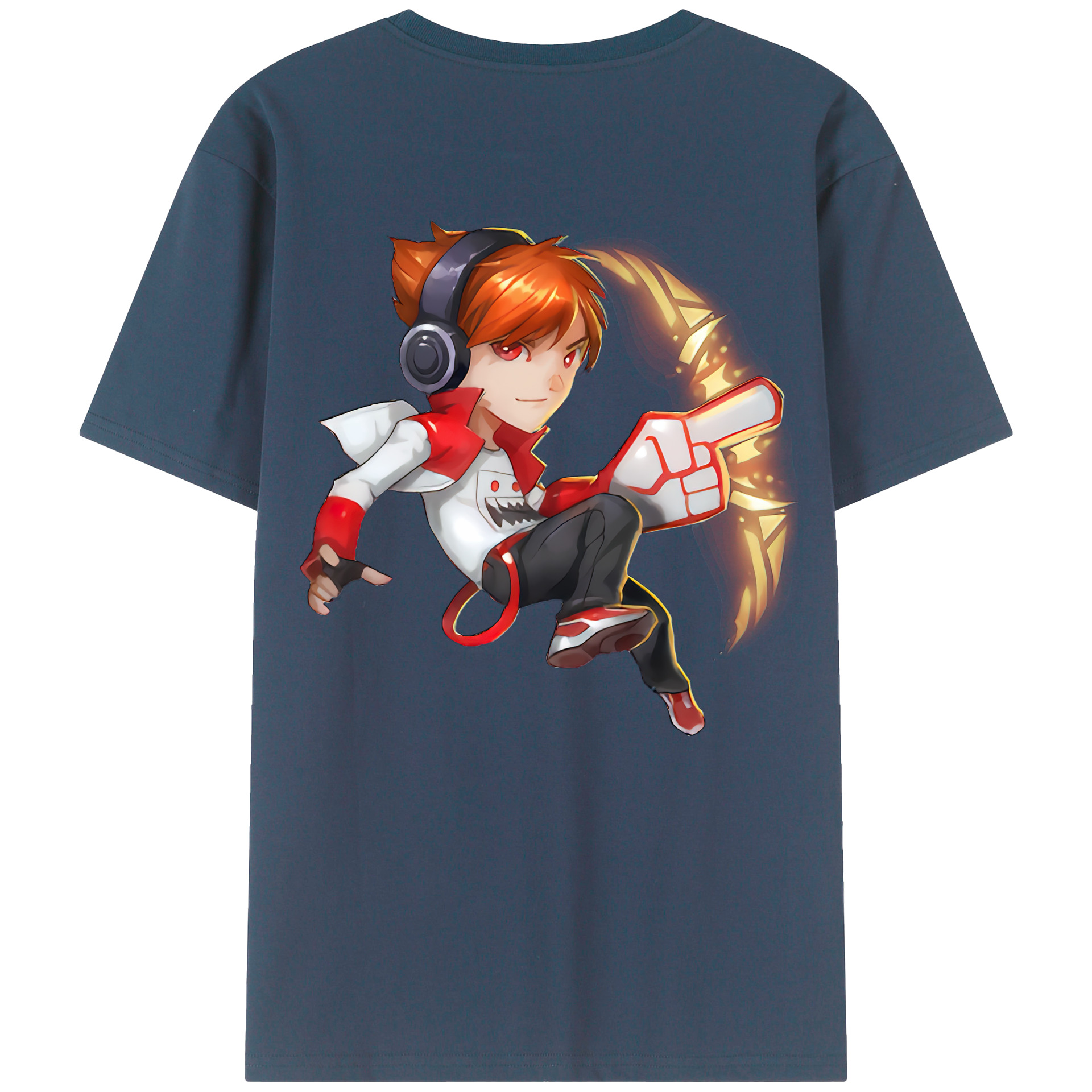 リーグ・オブ・レジェンド League of Legends LOL 綿100％半袖Tシャツ（背面プリント）