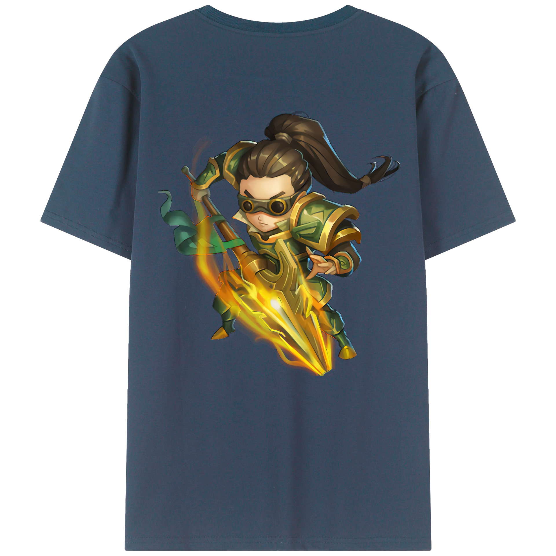 リーグ・オブ・レジェンド League of Legends LOL 綿100％半袖Tシャツ（背面プリント）