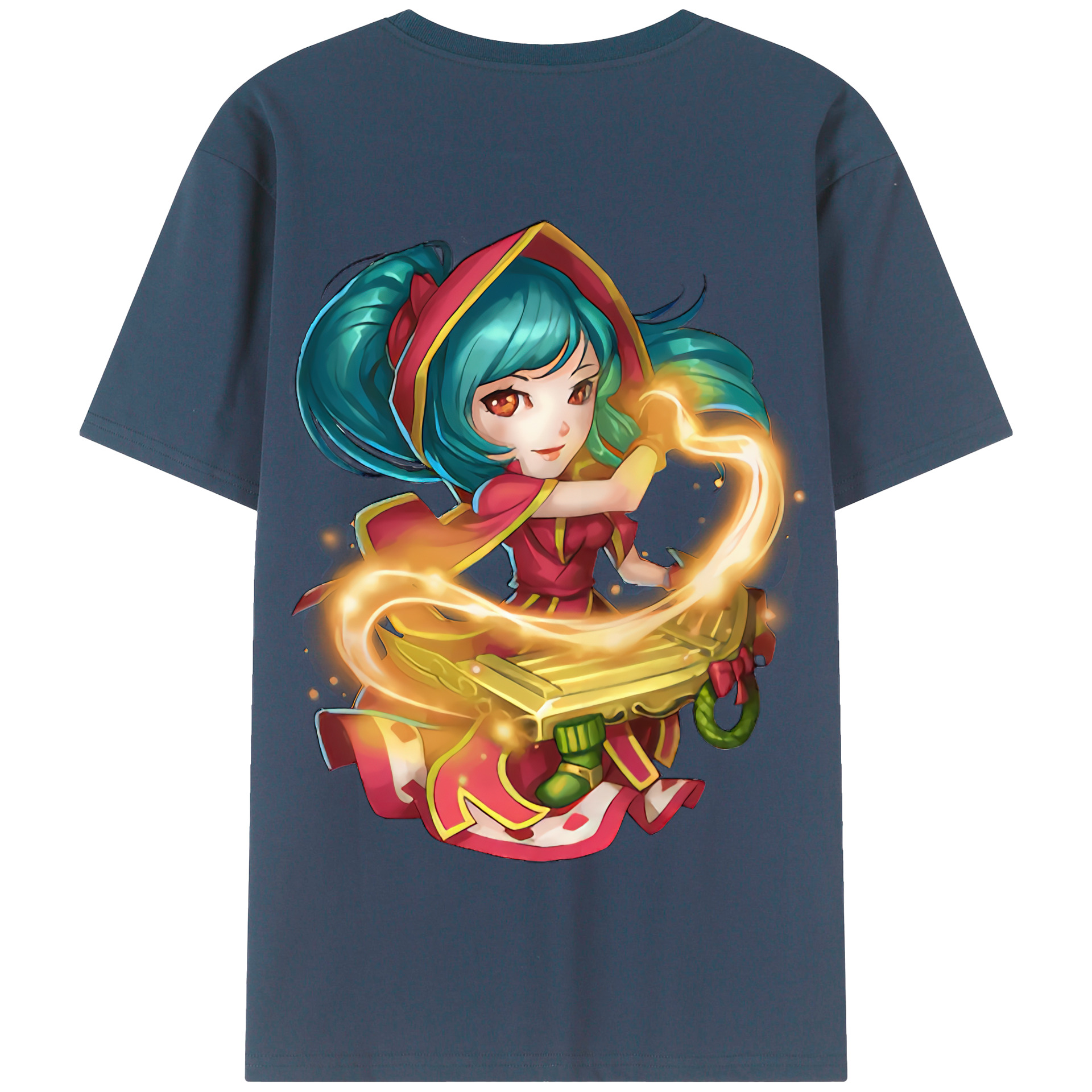 リーグ・オブ・レジェンド League of Legends LOL 綿100％半袖Tシャツ（背面プリント）
