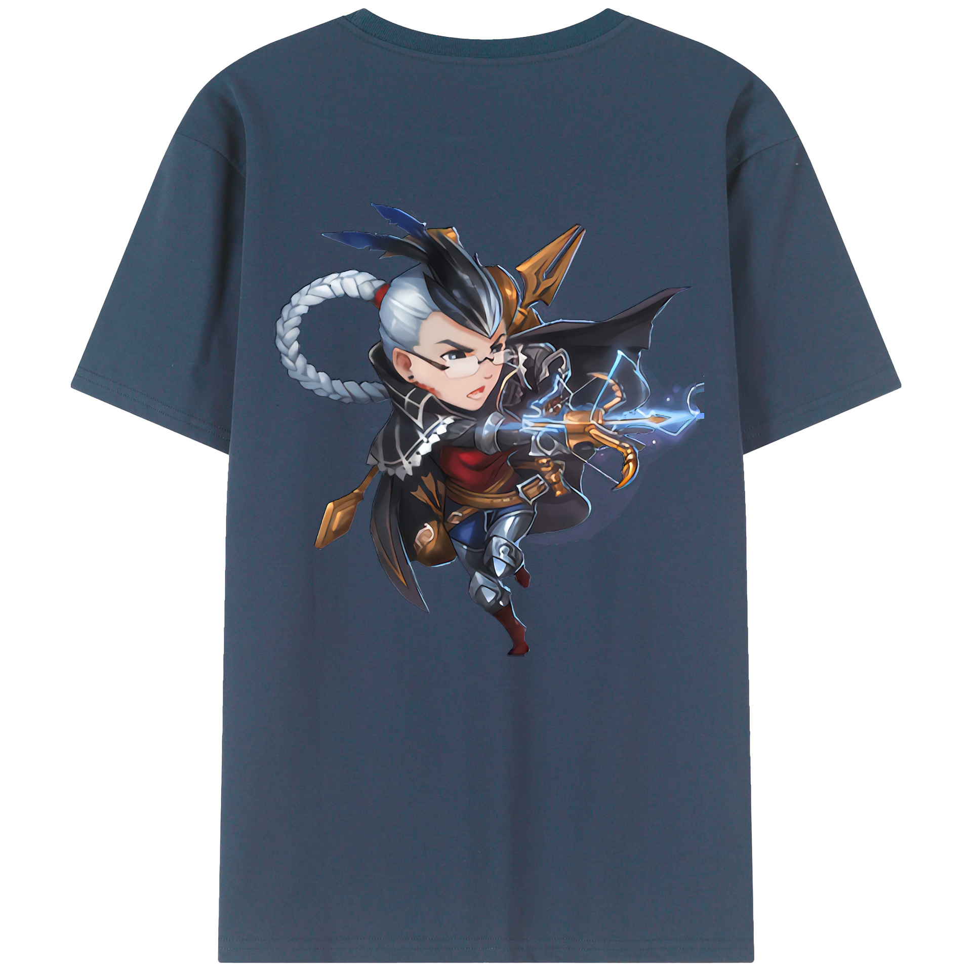 リーグ・オブ・レジェンド League of Legends LOL 綿100％半袖Tシャツ（背面プリント）