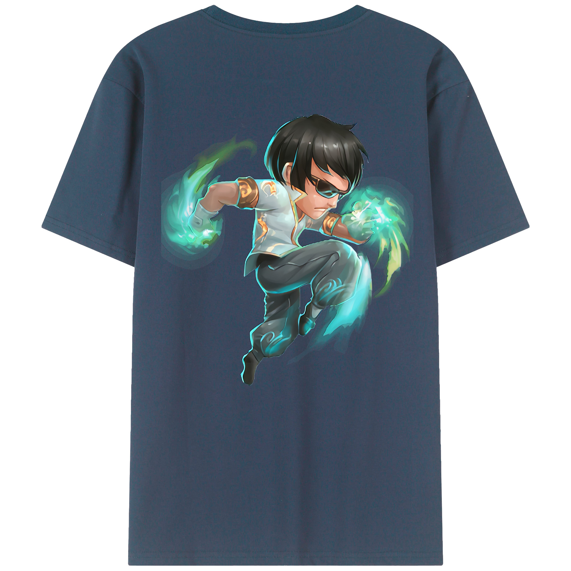 リーグ・オブ・レジェンド League of Legends LOL 綿100％半袖Tシャツ（背面プリント）