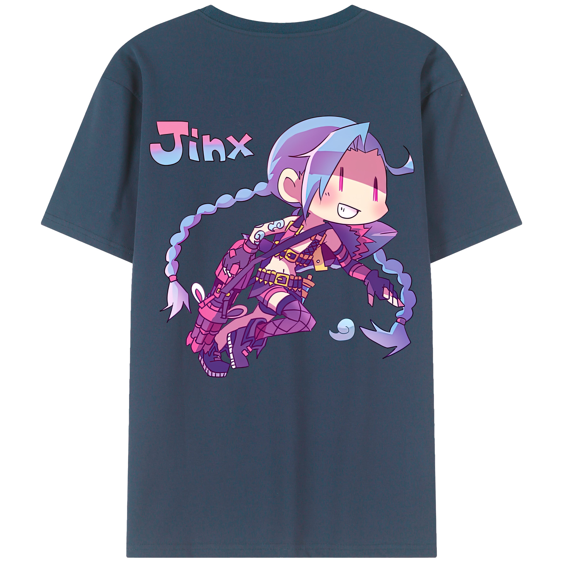 リーグ・オブ・レジェンド League of Legends LOL 綿100％半袖Tシャツ（背面プリント）