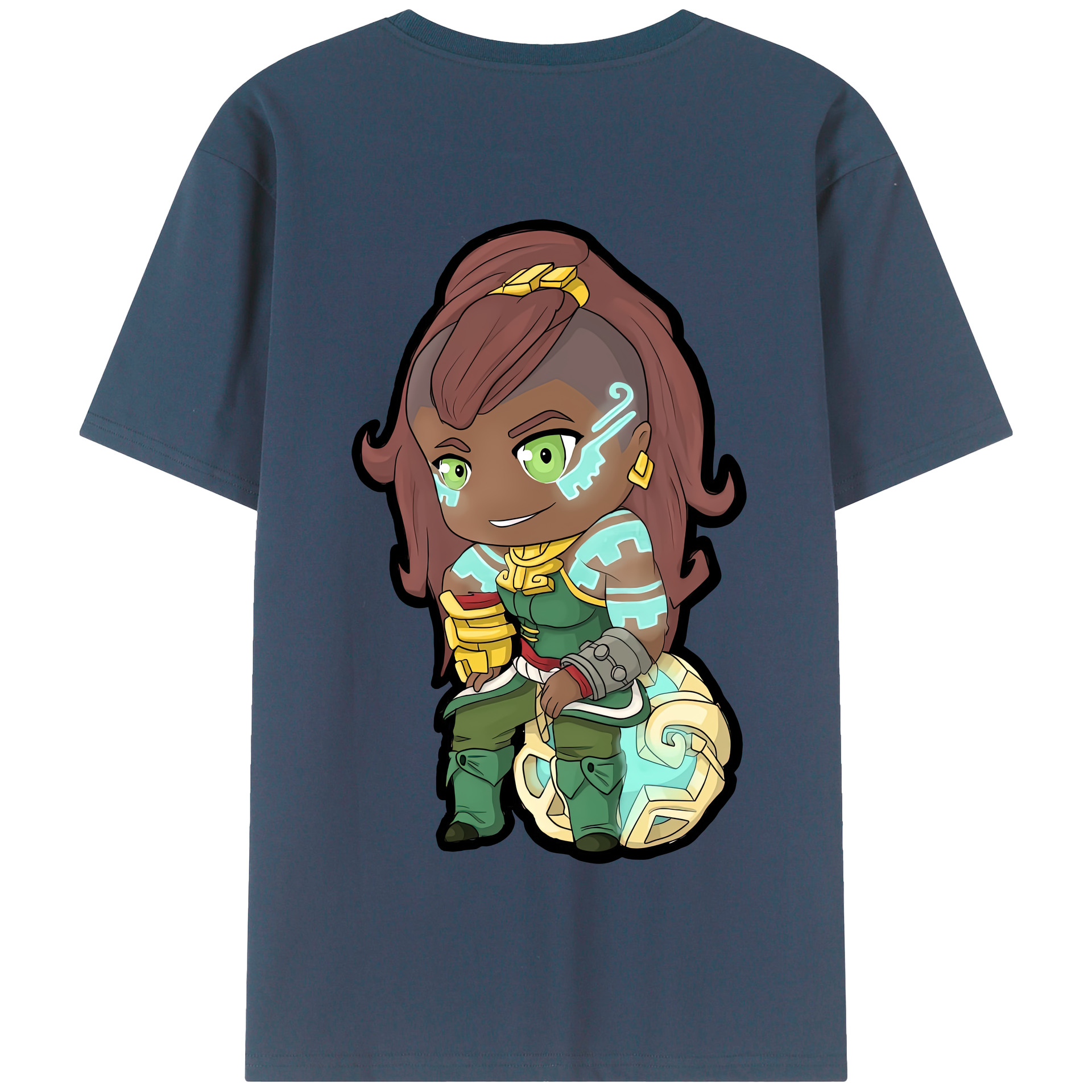 リーグ・オブ・レジェンド League of Legends LOL 綿100％半袖Tシャツ（背面プリント）