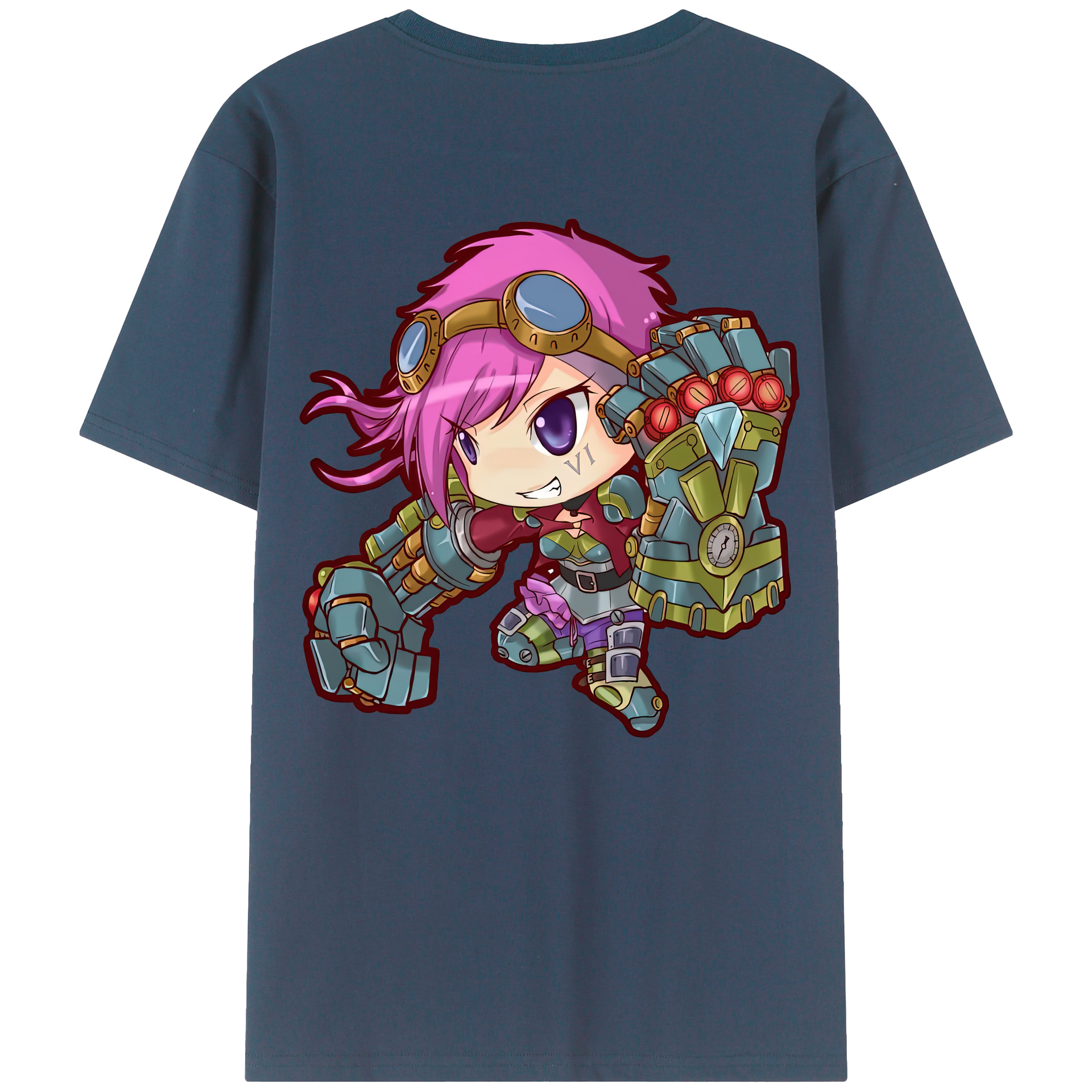 リーグ・オブ・レジェンド League of Legends LOL 綿100％半袖Tシャツ（背面プリント）