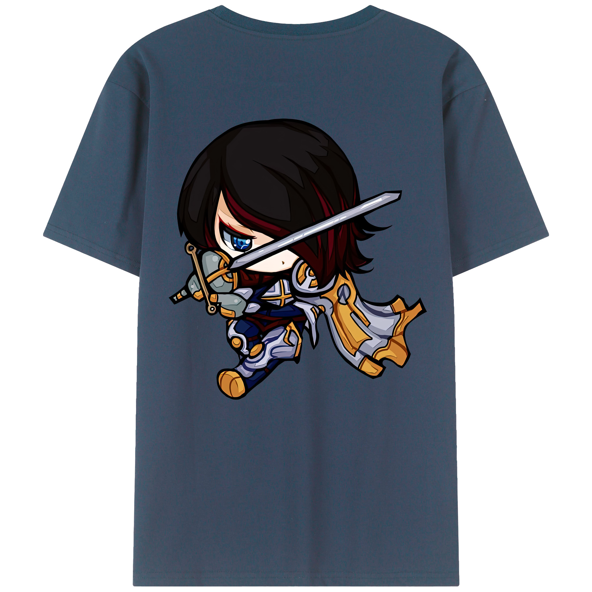 リーグ・オブ・レジェンド League of Legends LOL 綿100％半袖Tシャツ（背面プリント）