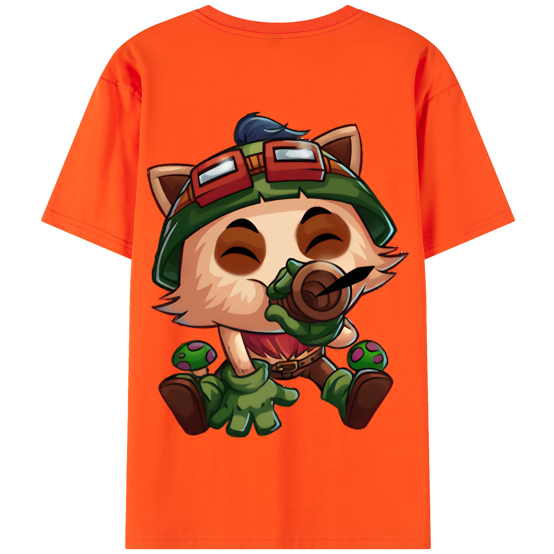 リーグ・オブ・レジェンド League of Legends LOL 綿100％半袖Tシャツ（背面プリント）