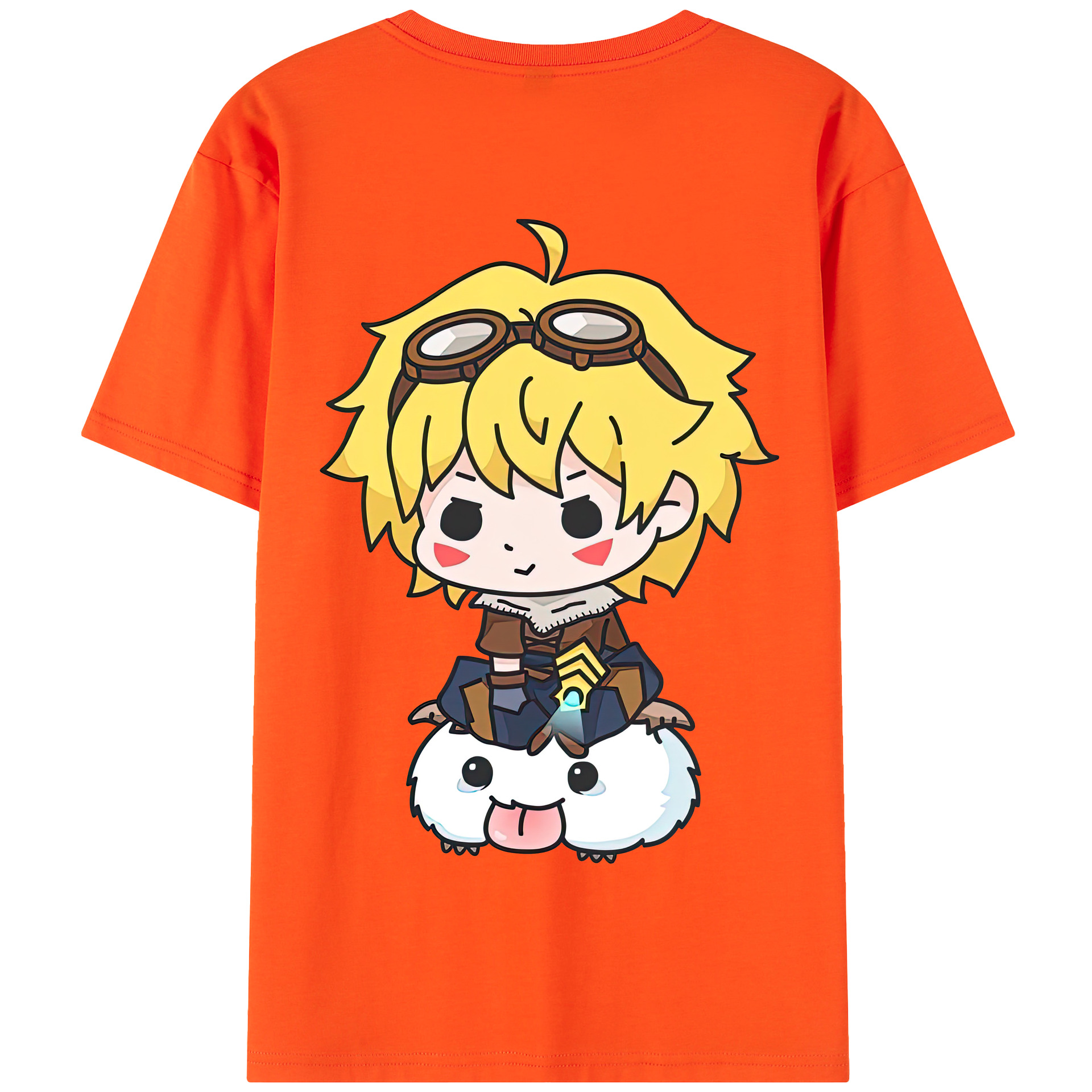 リーグ・オブ・レジェンド League of Legends LOL 綿100％半袖Tシャツ（背面プリント）