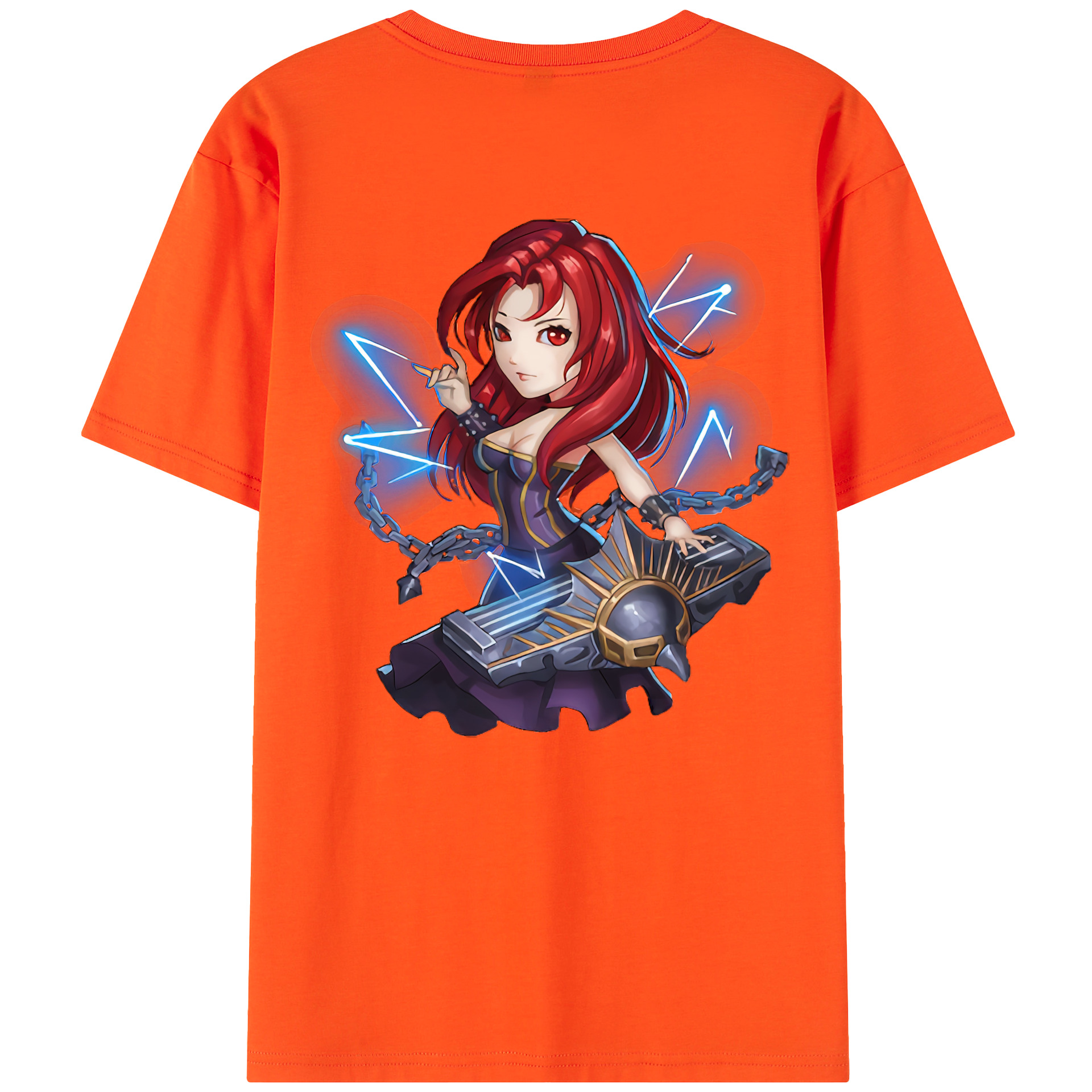 リーグ・オブ・レジェンド League of Legends LOL 綿100％半袖Tシャツ（背面プリント）