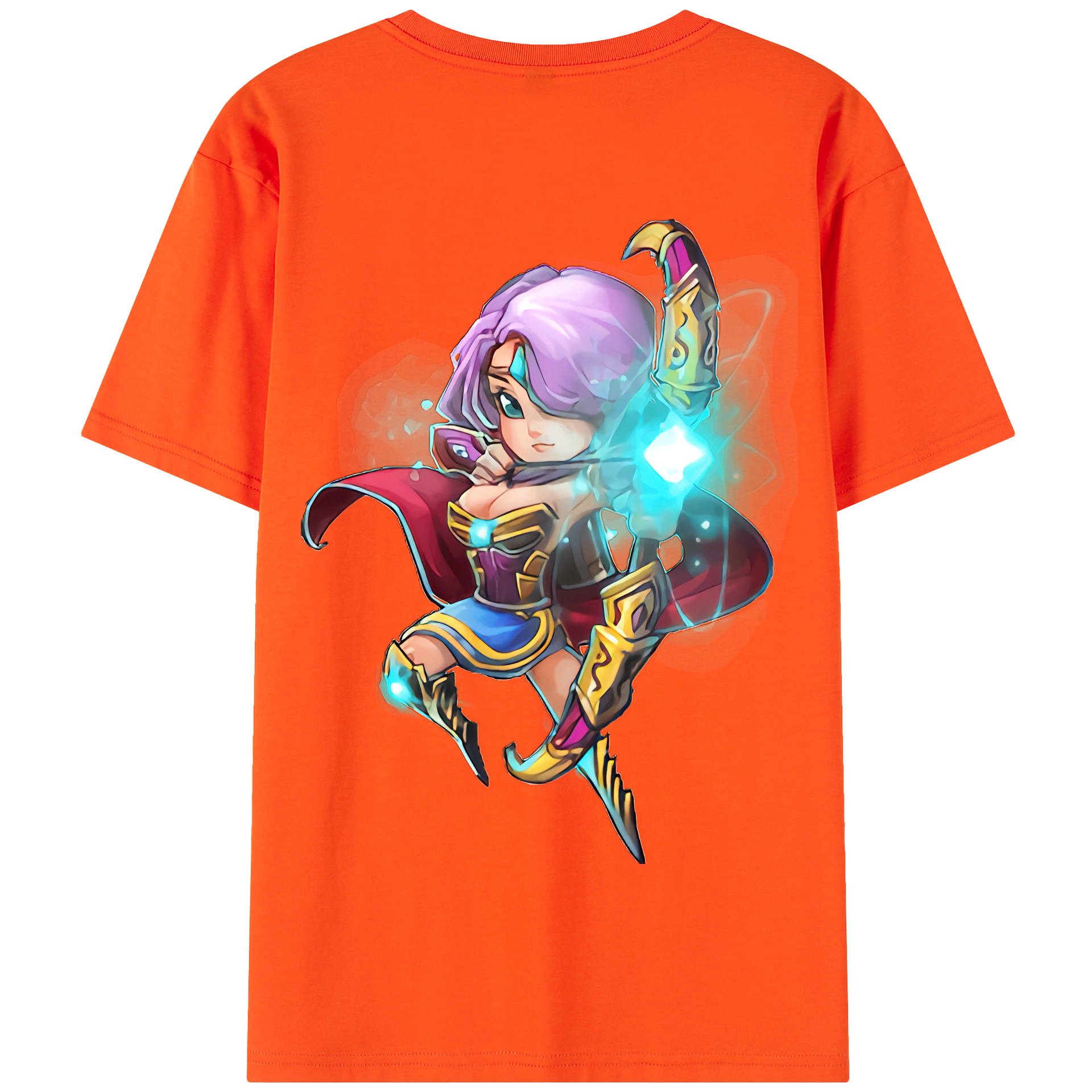 リーグ・オブ・レジェンド League of Legends LOL 綿100％半袖Tシャツ（背面プリント）