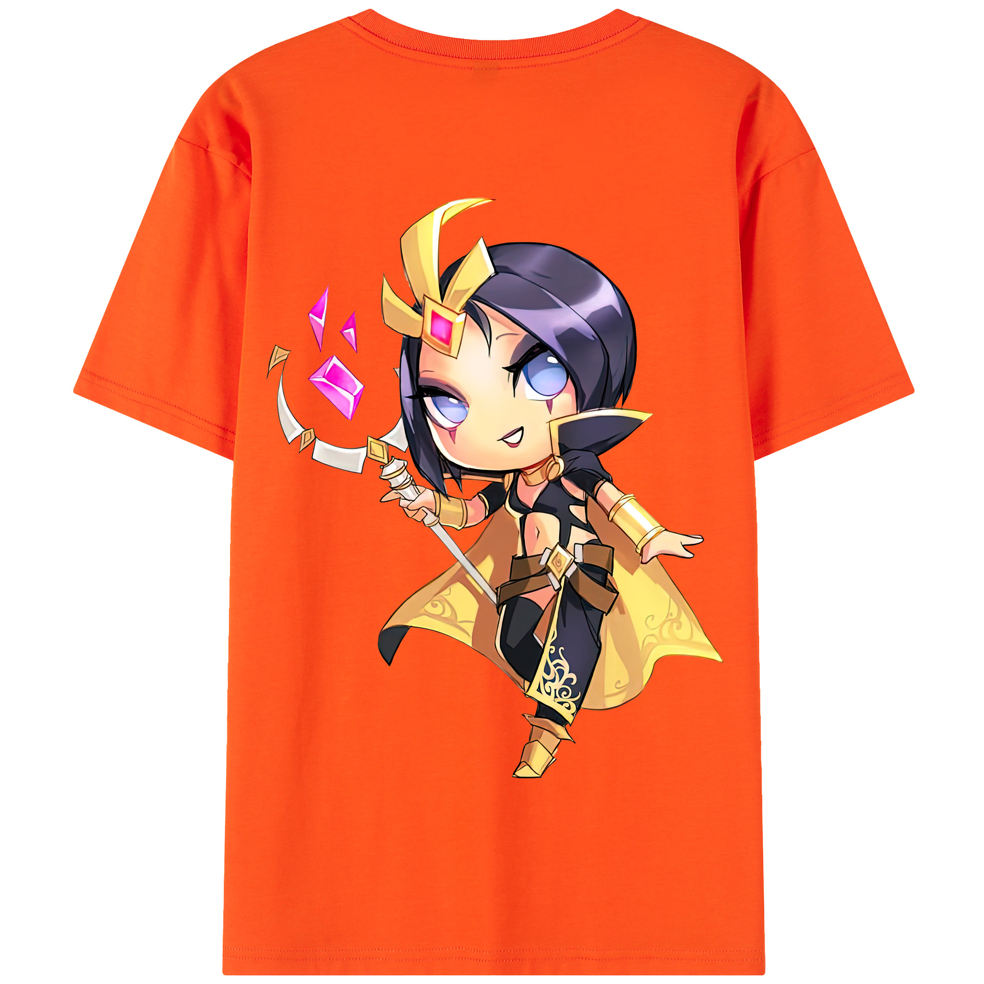 リーグ・オブ・レジェンド League of Legends LOL 綿100％半袖Tシャツ（背面プリント）