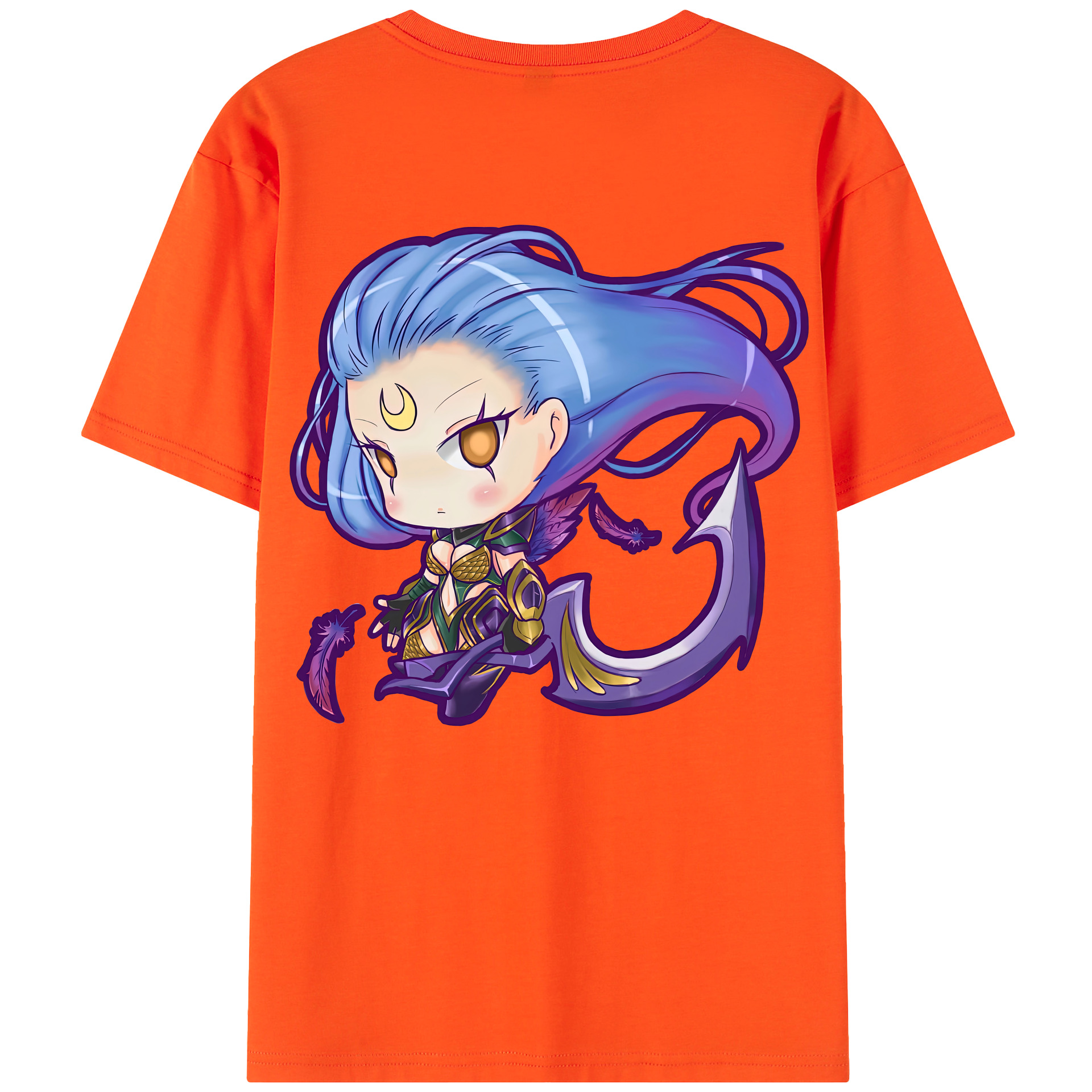 リーグ・オブ・レジェンド League of Legends LOL 綿100％半袖Tシャツ（背面プリント）