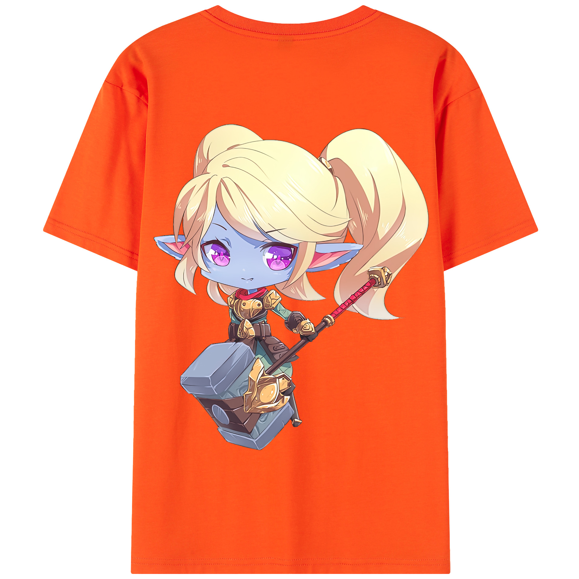 リーグ・オブ・レジェンド League of Legends LOL 綿100％半袖Tシャツ（背面プリント）