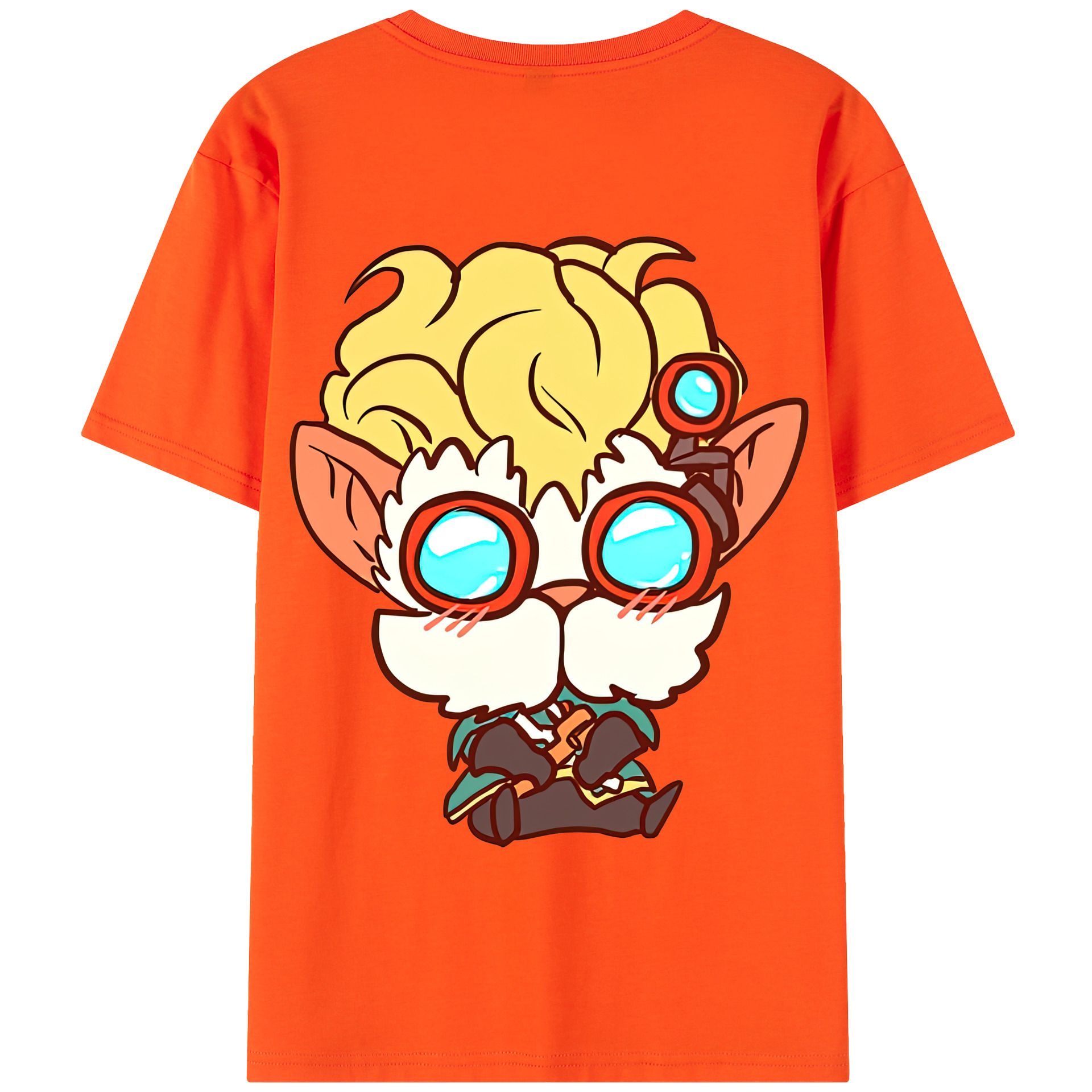 リーグ・オブ・レジェンド League of Legends LOL 綿100％半袖Tシャツ（背面プリント）