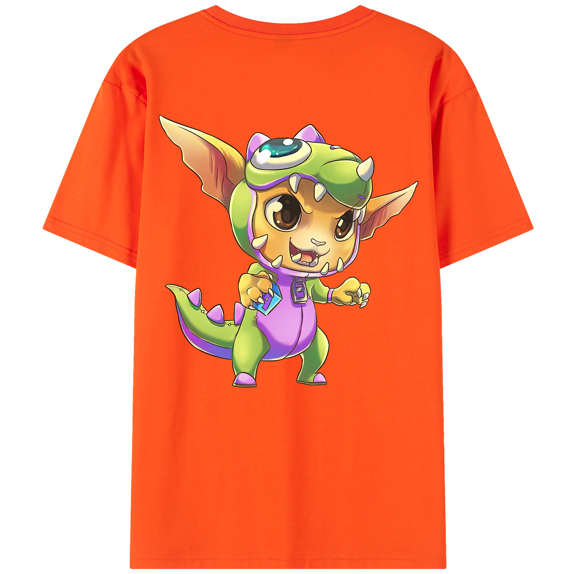 （画像用） リーグ・オブ・レジェンド League of Legends LOL 綿100％半袖Tシャツ（背面プリント）