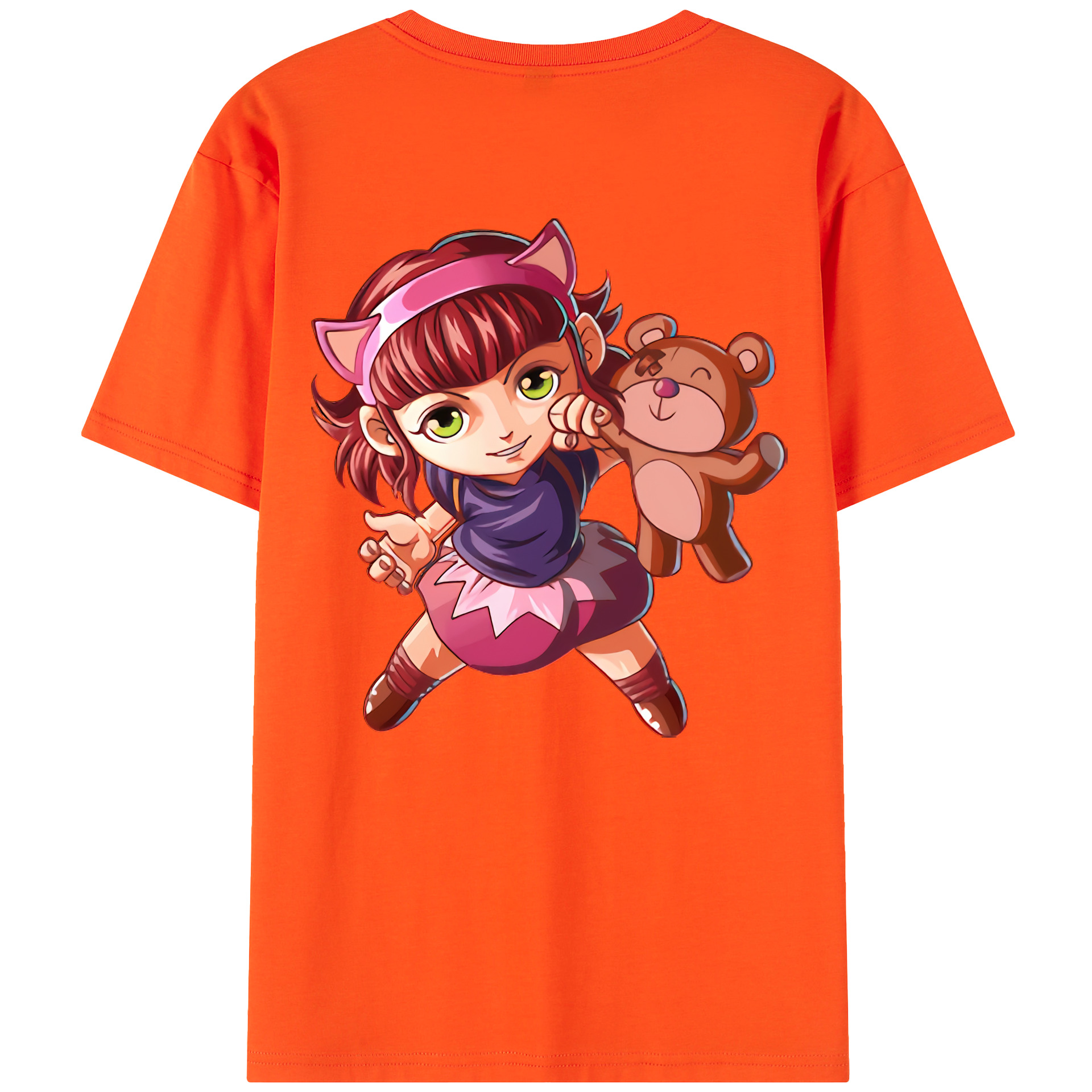 リーグ・オブ・レジェンド League of Legends LOL 綿100％半袖Tシャツ（背面プリント）