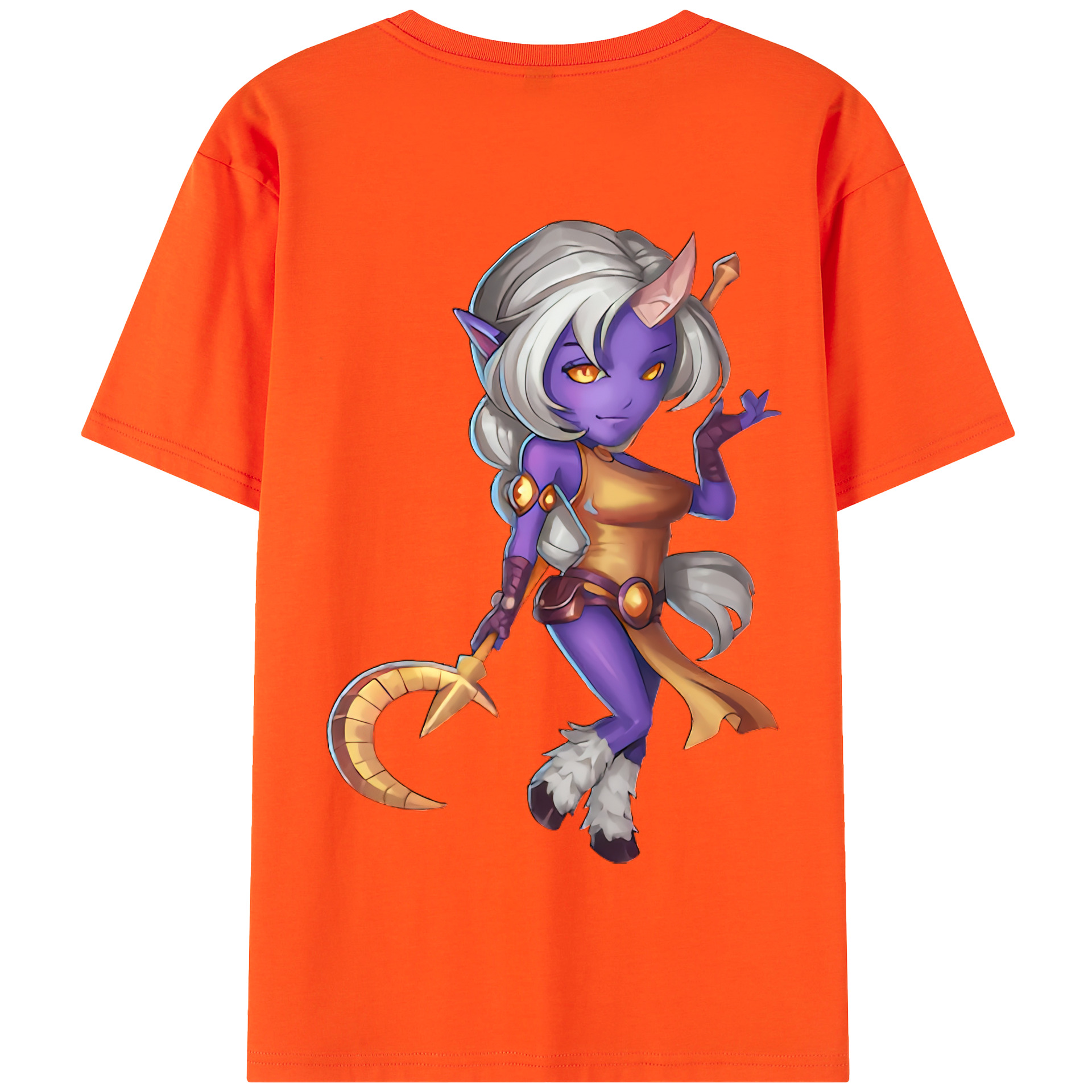 （画像用） リーグ・オブ・レジェンド League of Legends LOL 綿100％半袖Tシャツ（背面プリント）