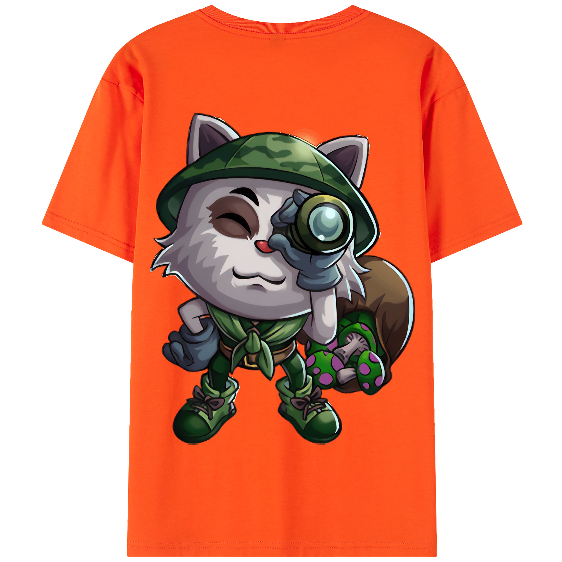 リーグ・オブ・レジェンド League of Legends LOL 綿100％半袖Tシャツ（背面プリント）