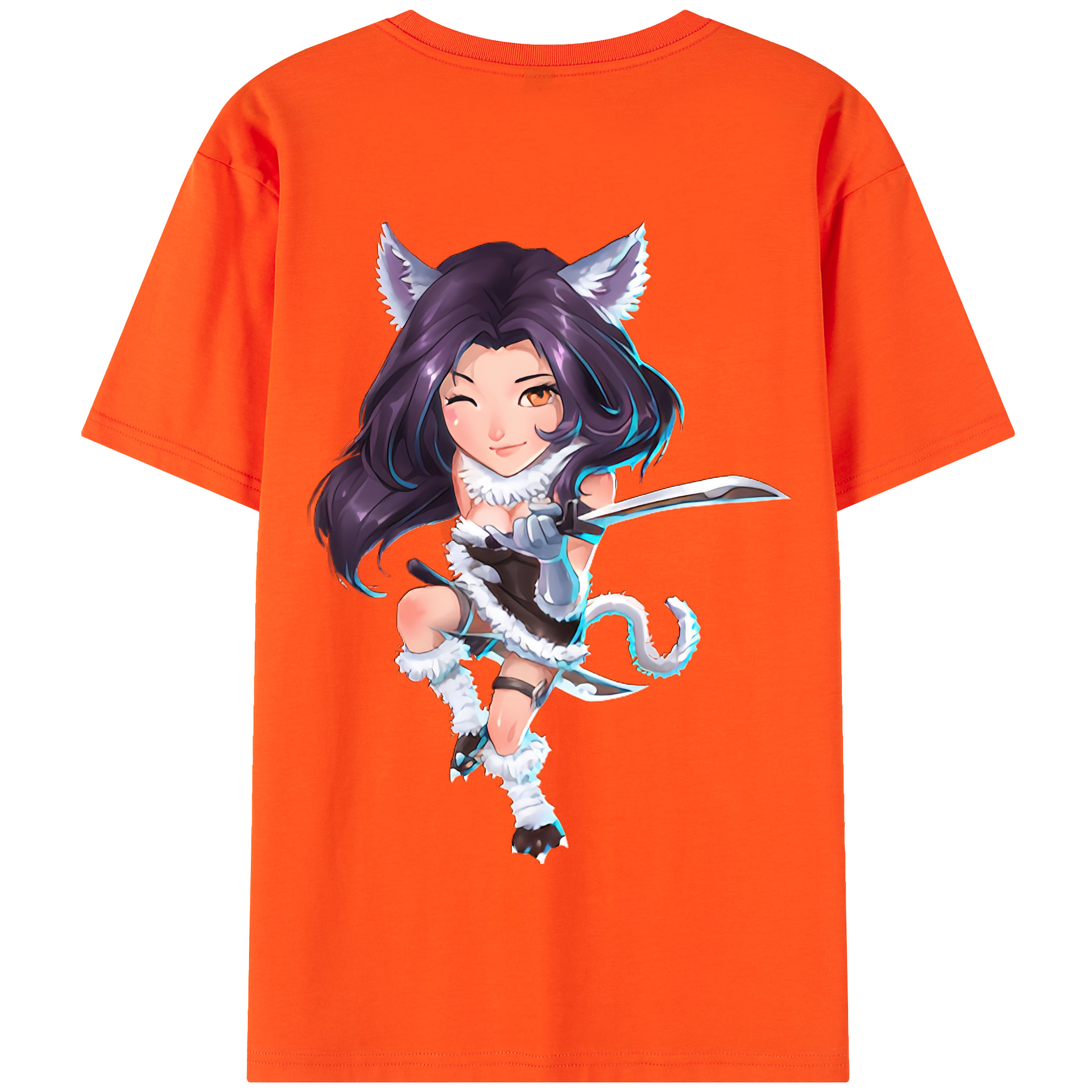 リーグ・オブ・レジェンド League of Legends LOL 綿100％半袖Tシャツ（背面プリント）