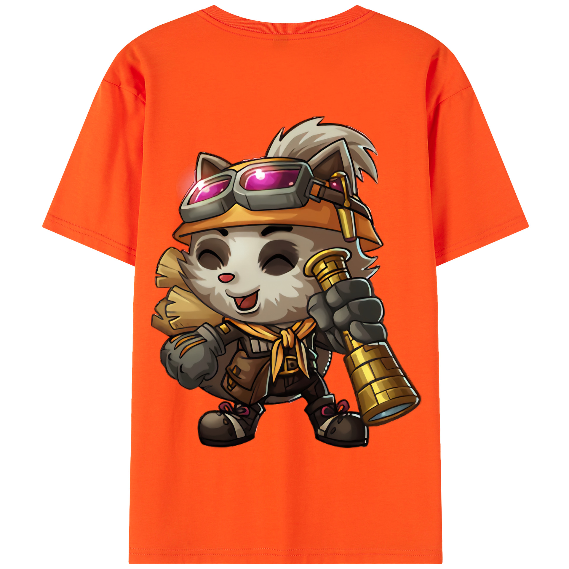 リーグ・オブ・レジェンド League of Legends LOL 綿100％半袖Tシャツ（背面プリント）