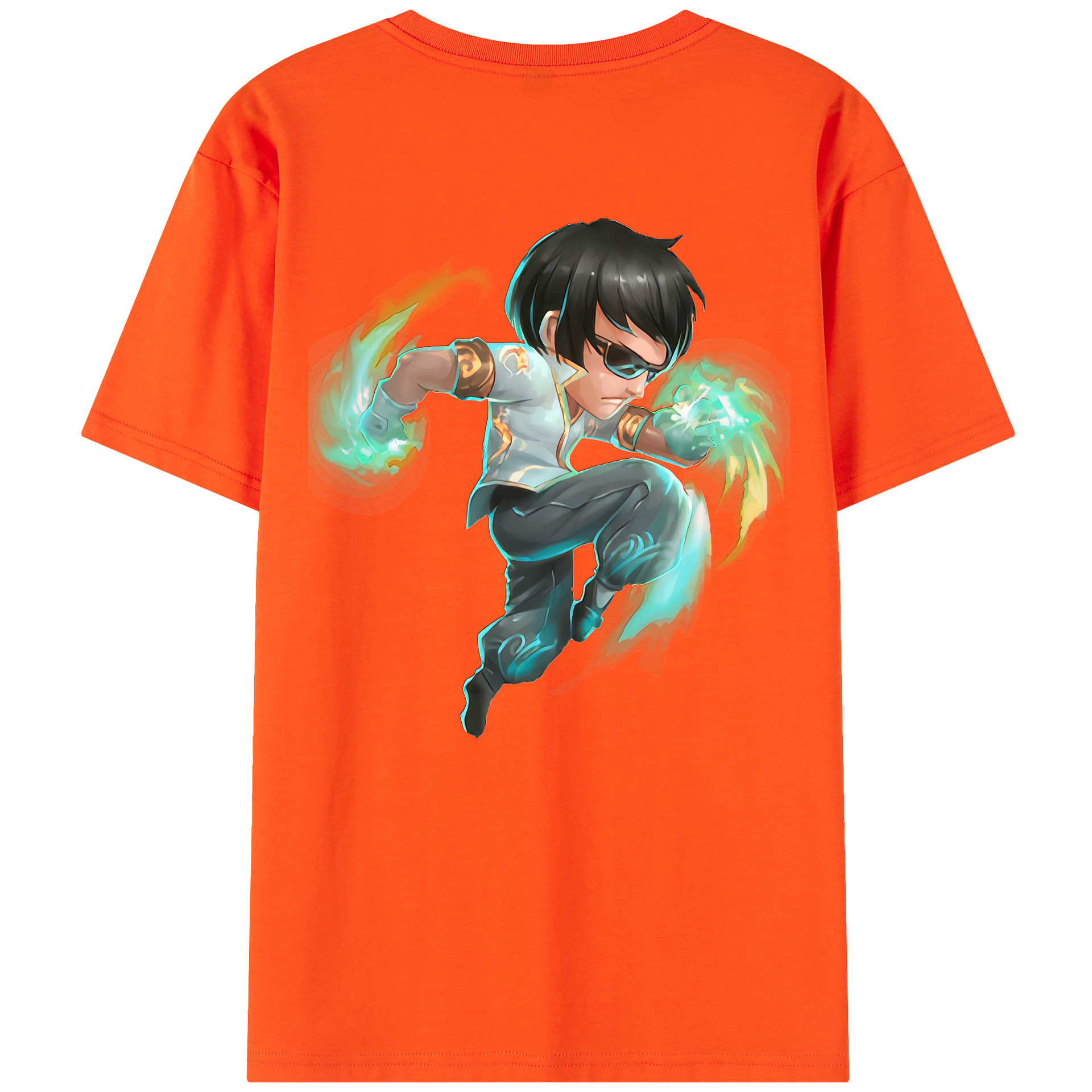 リーグ・オブ・レジェンド League of Legends LOL 綿100％半袖Tシャツ（背面プリント）