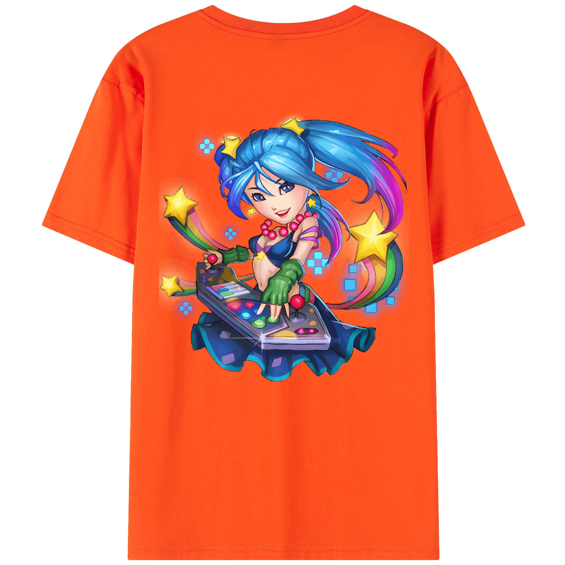 リーグ・オブ・レジェンド League of Legends LOL 綿100％半袖Tシャツ（背面プリント）