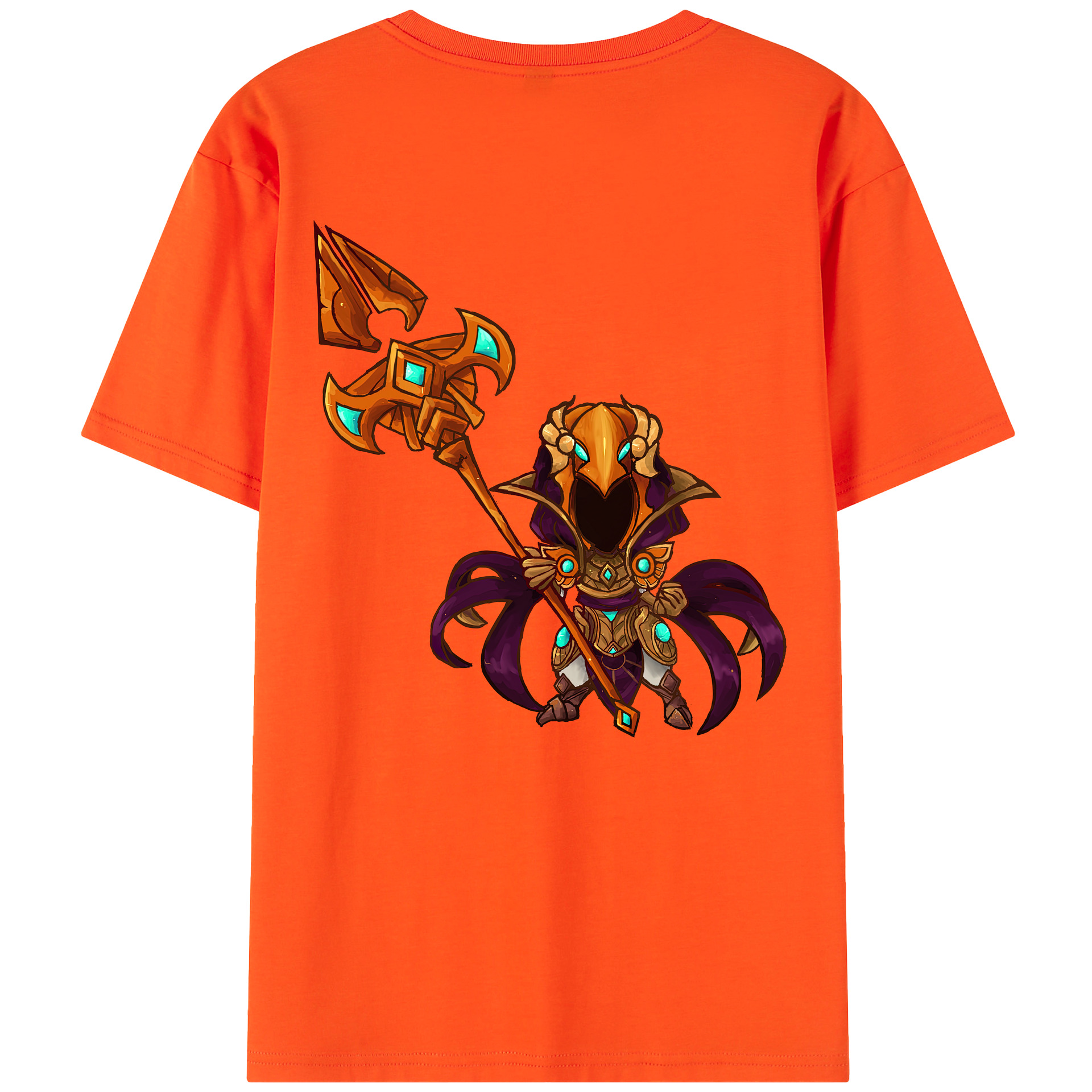 リーグ・オブ・レジェンド League of Legends LOL 綿100％半袖Tシャツ（背面プリント）