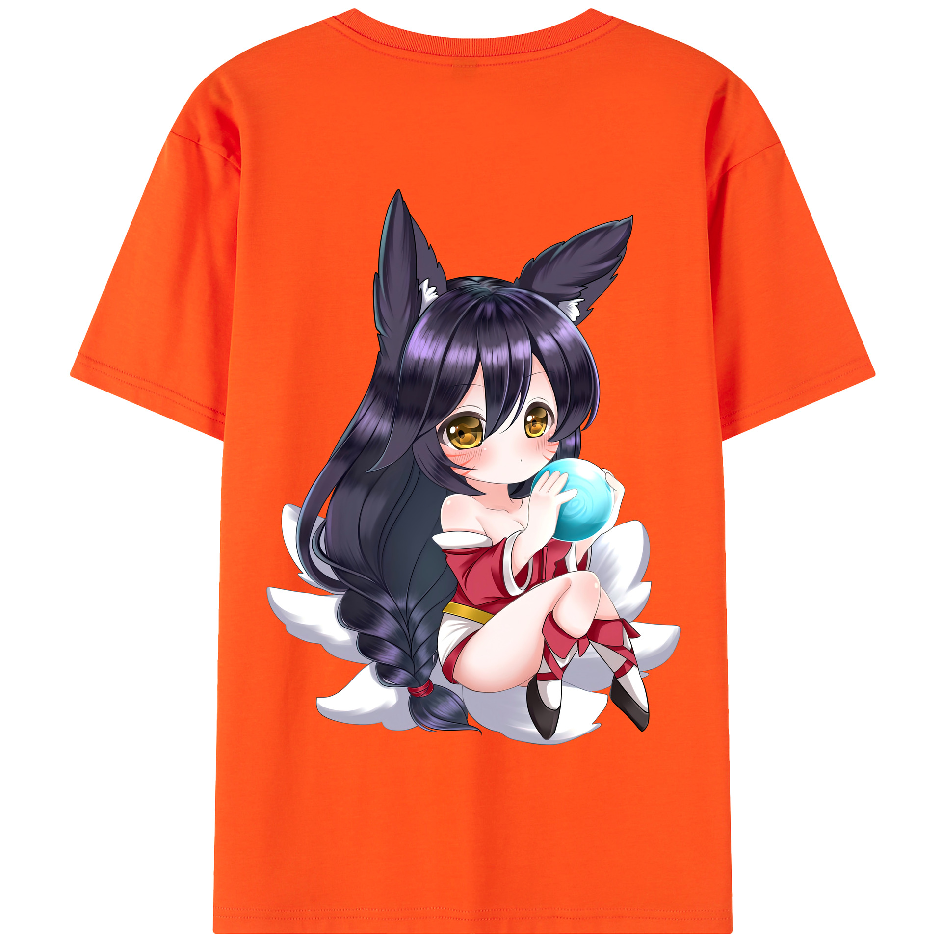 （画像用） リーグ・オブ・レジェンド League of Legends LOL 綿100％半袖Tシャツ（背面プリント）