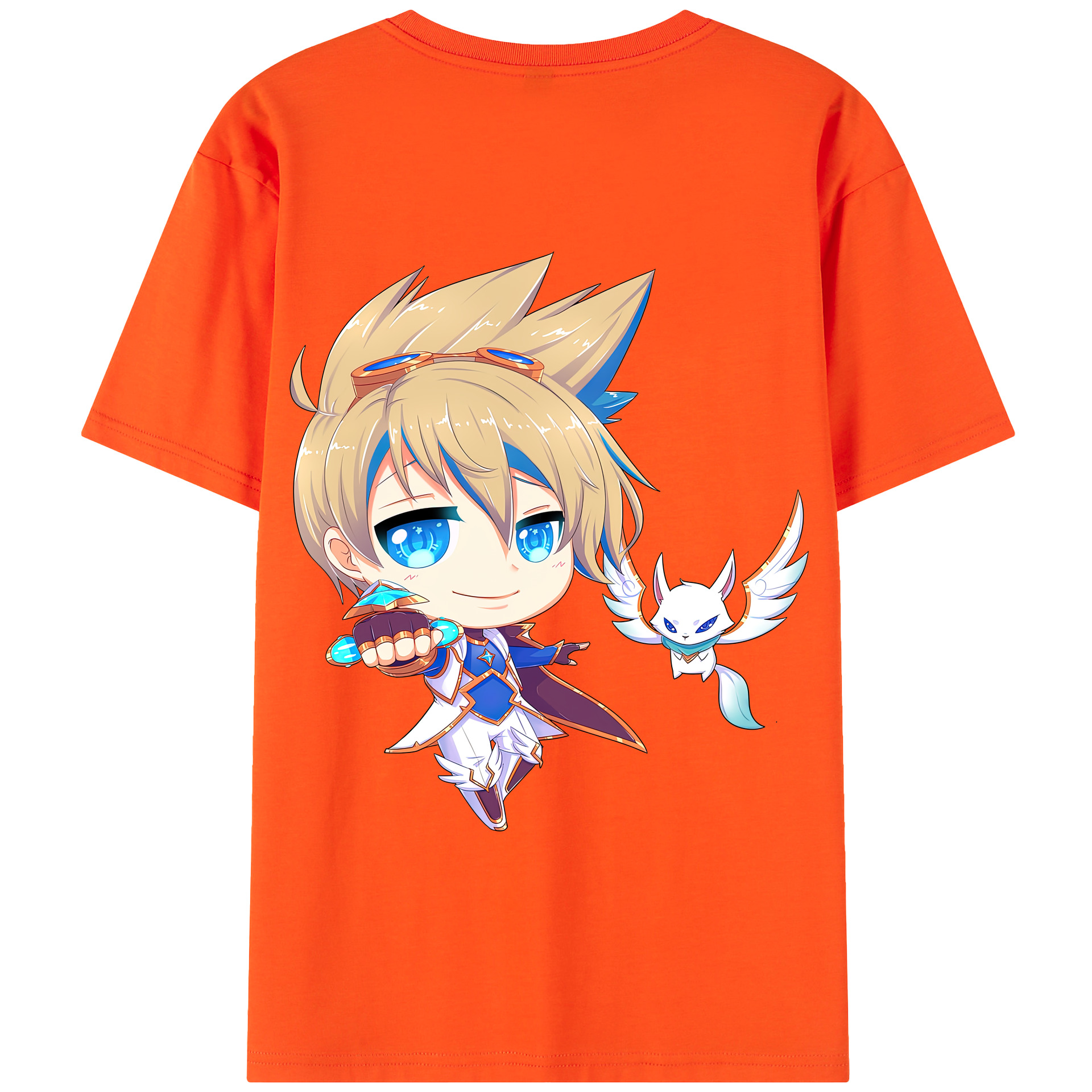 リーグ・オブ・レジェンド League of Legends LOL 綿100％半袖Tシャツ（背面プリント）