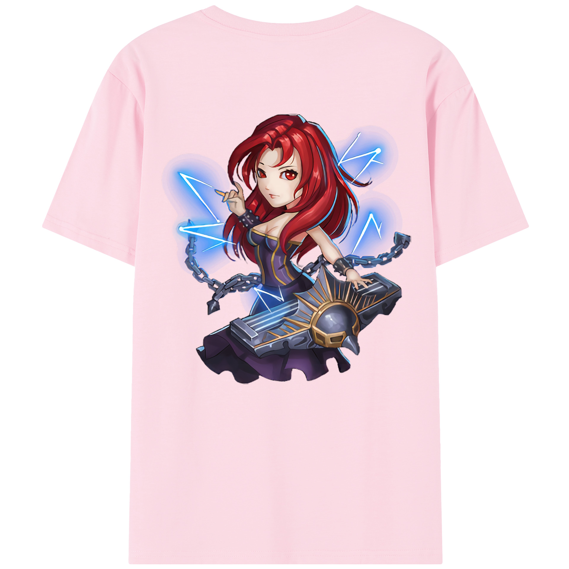 リーグ・オブ・レジェンド League of Legends LOL 綿100％半袖Tシャツ（背面プリント）