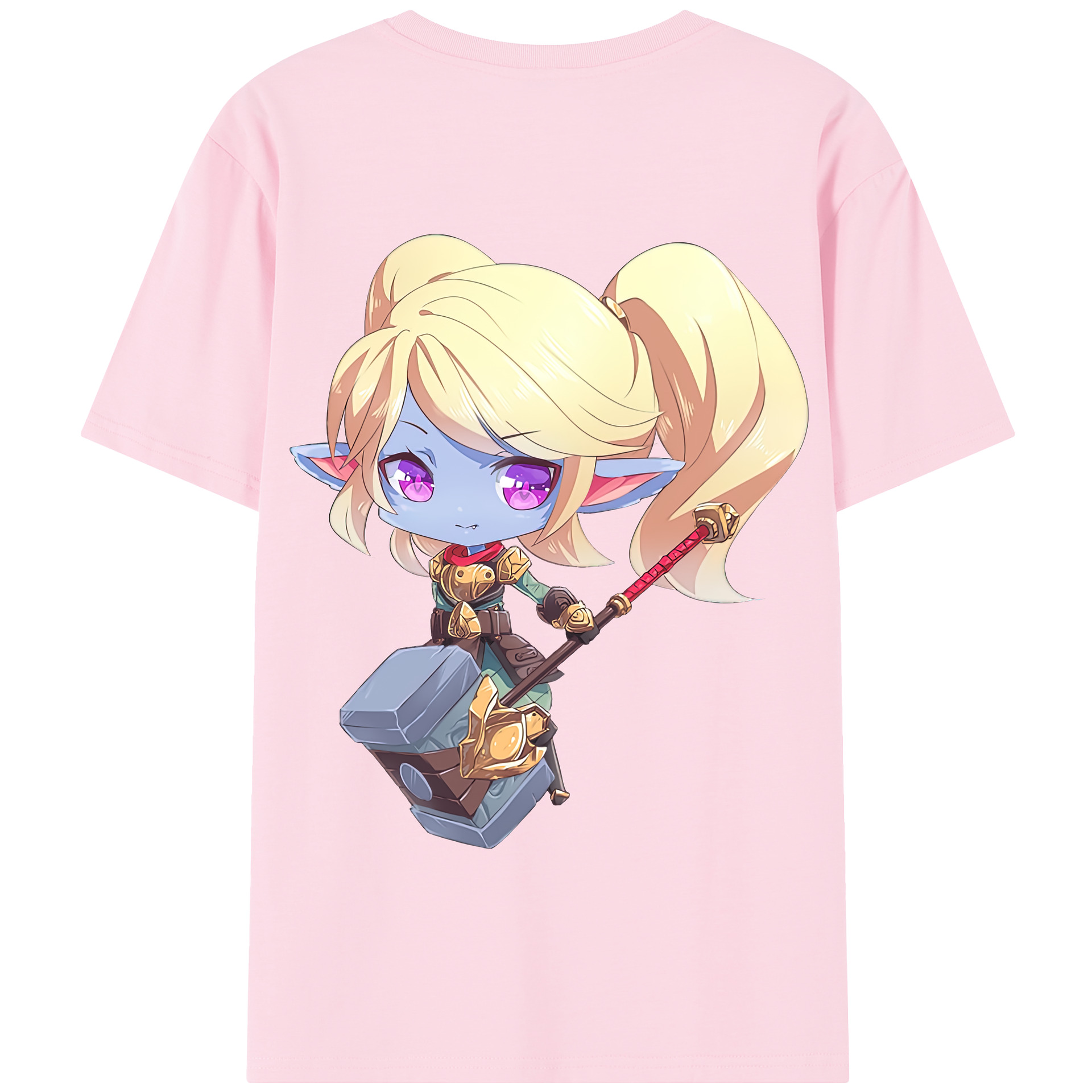 リーグ・オブ・レジェンド League of Legends LOL 綿100％半袖Tシャツ（背面プリント）