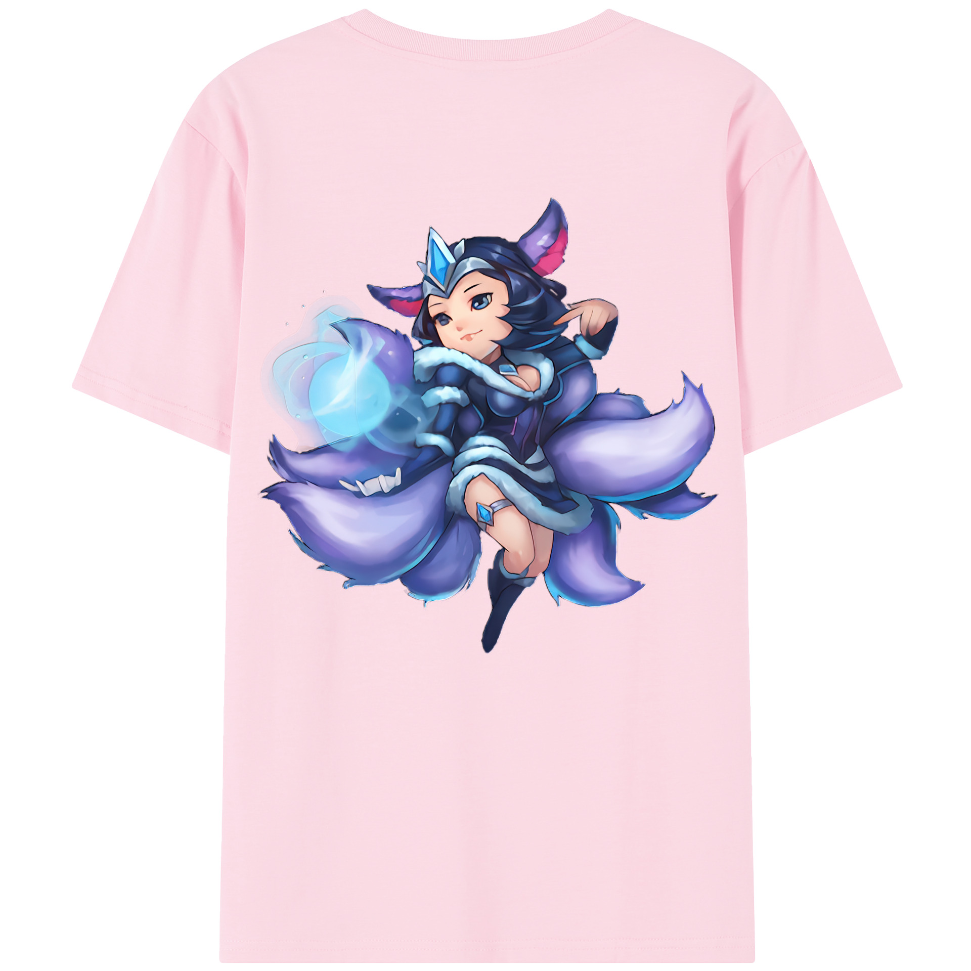 リーグ・オブ・レジェンド League of Legends LOL 綿100％半袖Tシャツ（背面プリント）