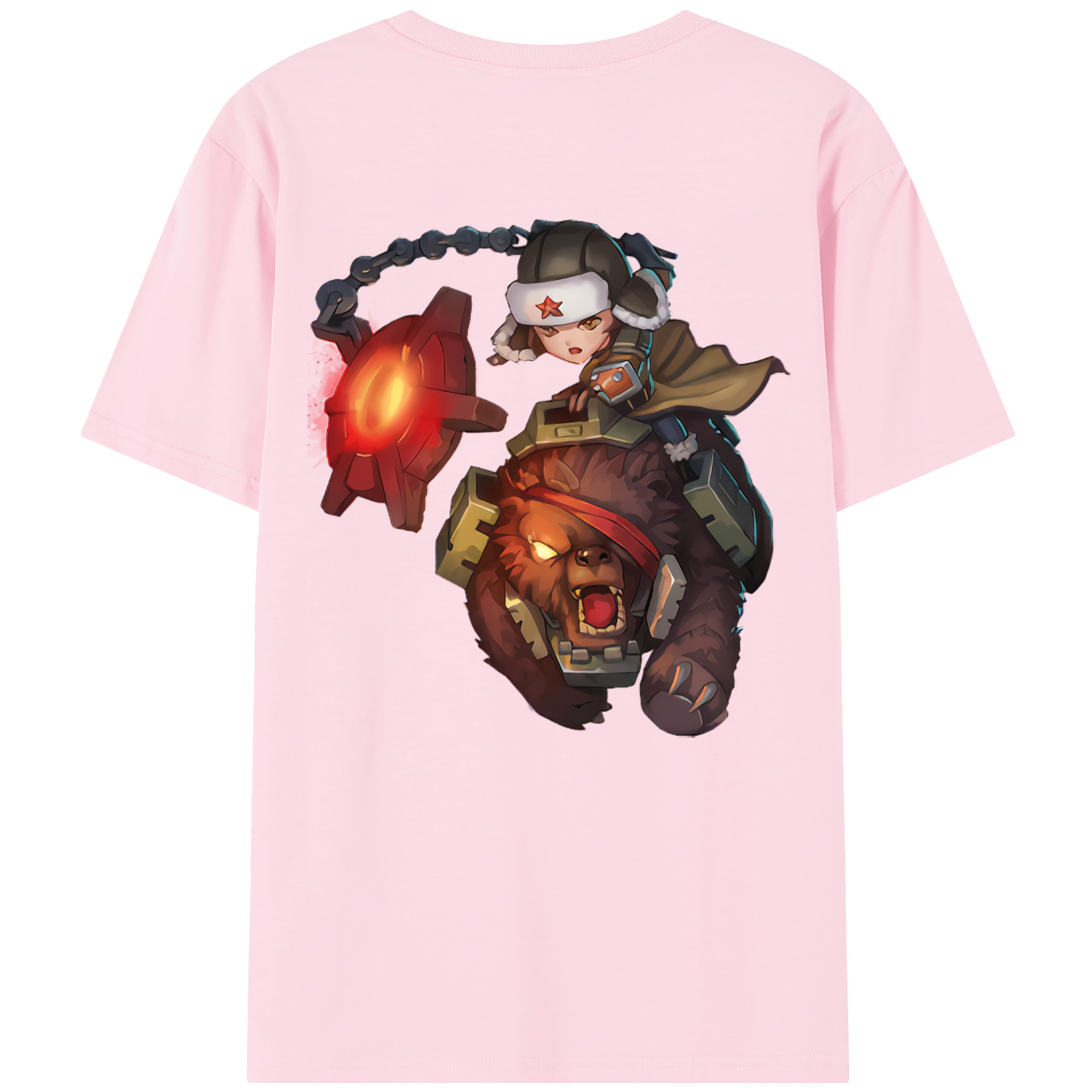 リーグ・オブ・レジェンド League of Legends LOL 綿100％半袖Tシャツ（背面プリント）