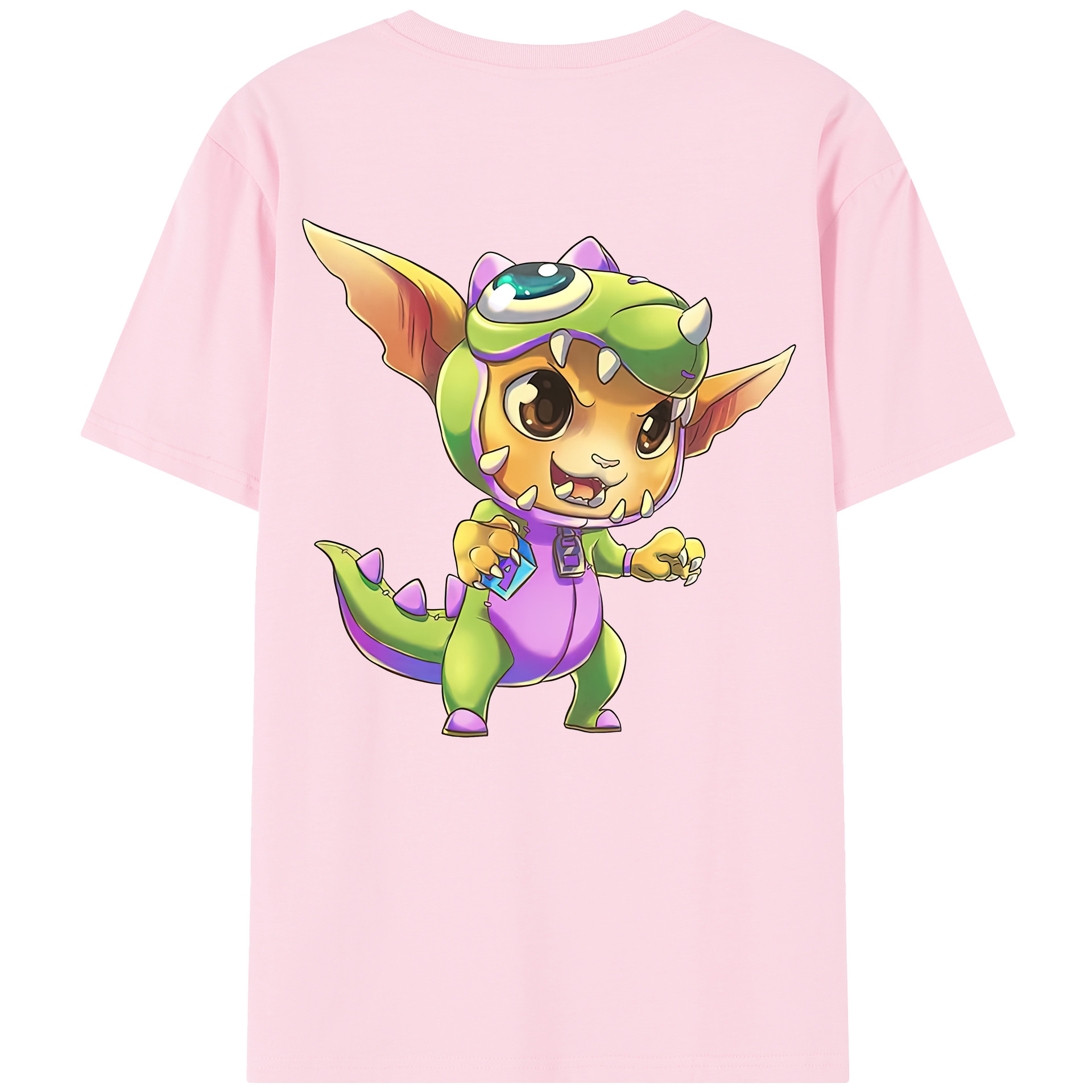 （画像用） リーグ・オブ・レジェンド League of Legends LOL 綿100％半袖Tシャツ（背面プリント）