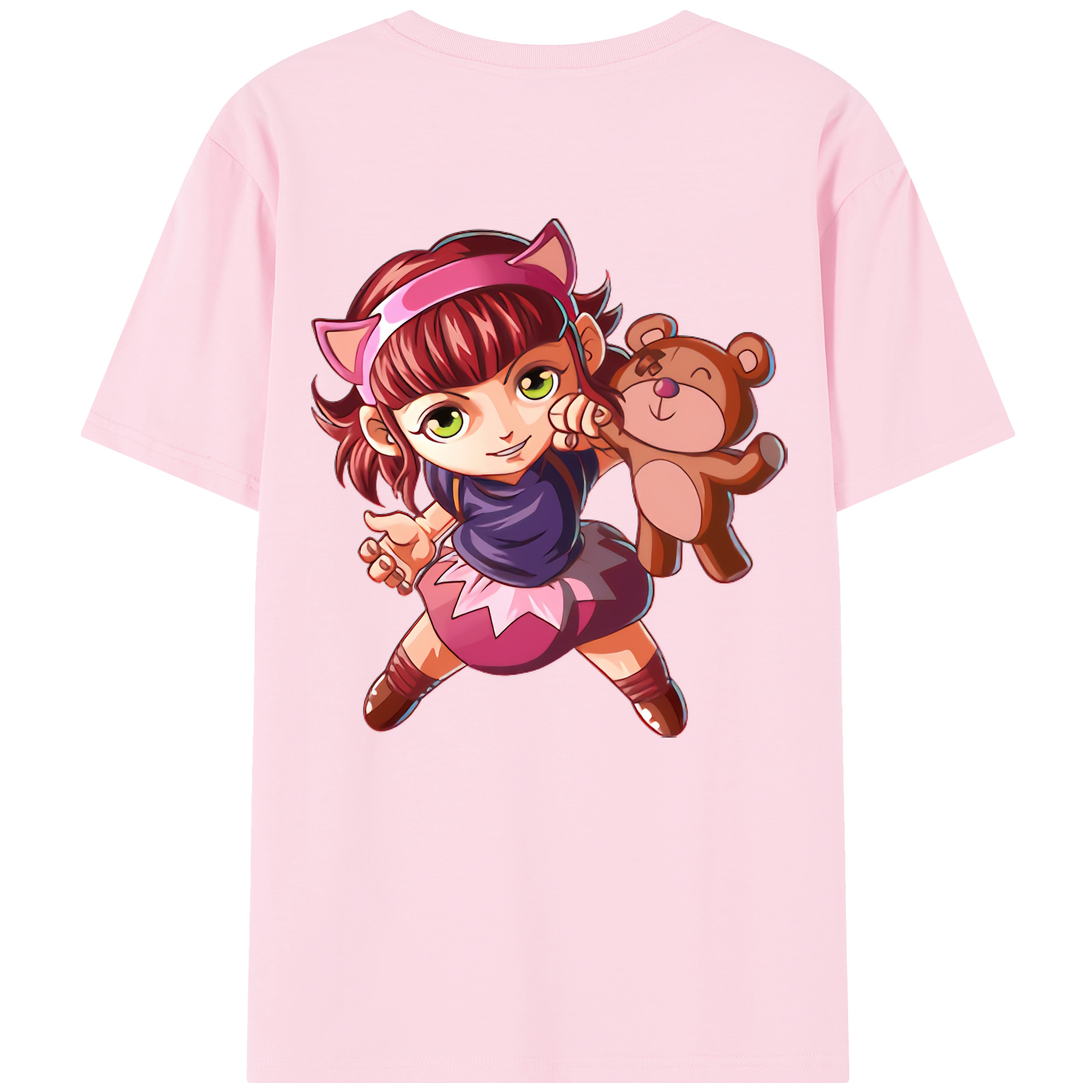 リーグ・オブ・レジェンド League of Legends LOL 綿100％半袖Tシャツ（背面プリント）
