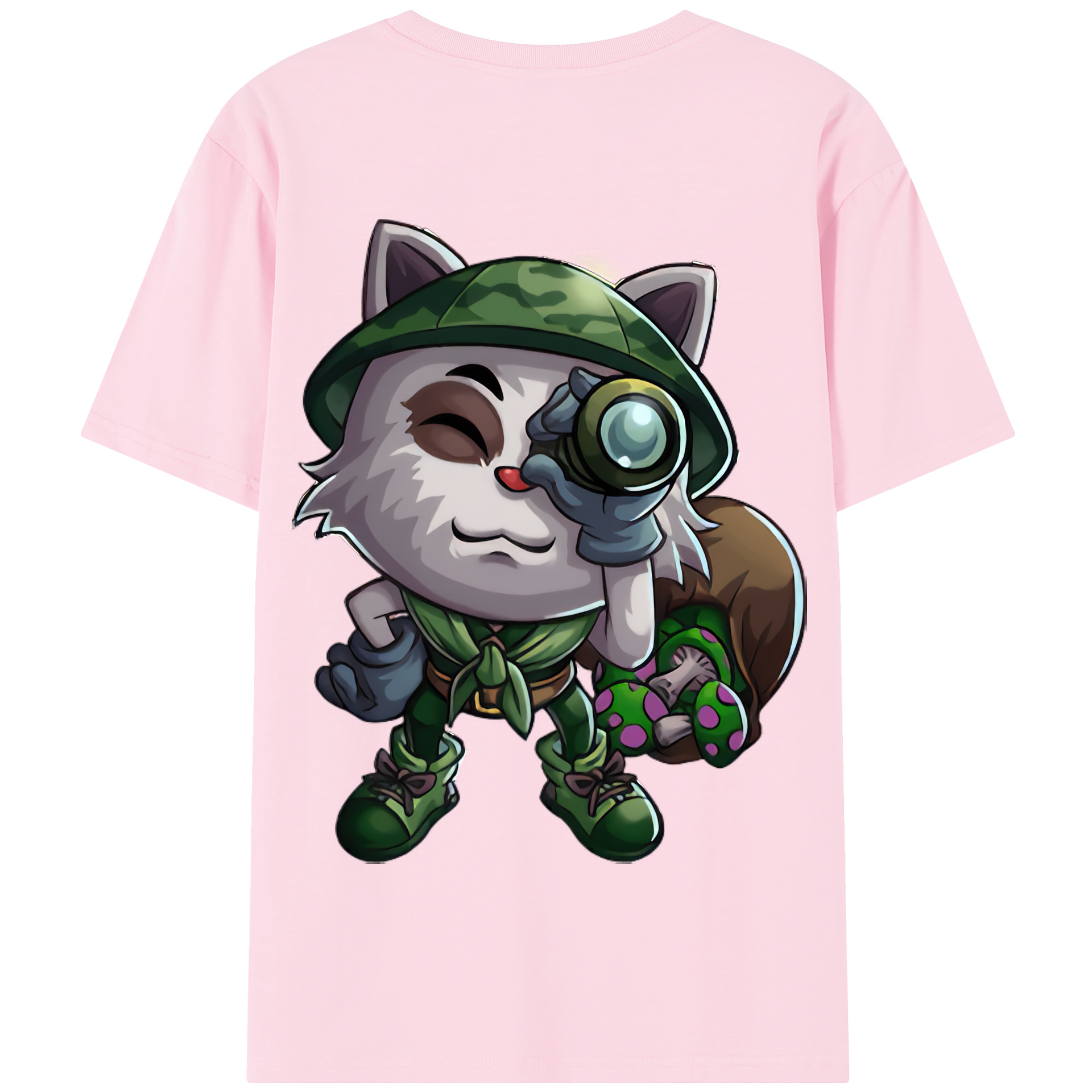 リーグ・オブ・レジェンド League of Legends LOL 綿100％半袖Tシャツ（背面プリント）