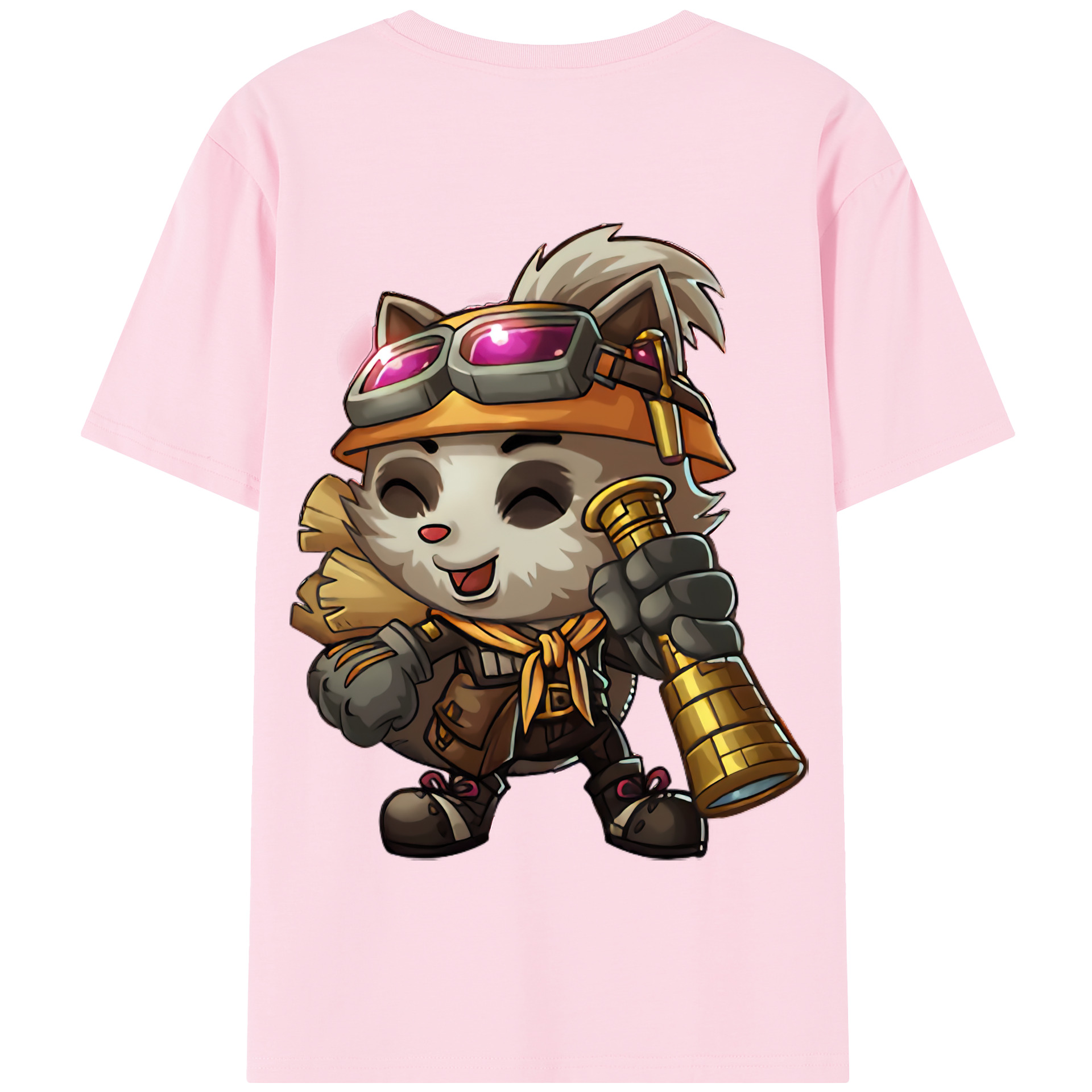リーグ・オブ・レジェンド League of Legends LOL 綿100％半袖Tシャツ（背面プリント）