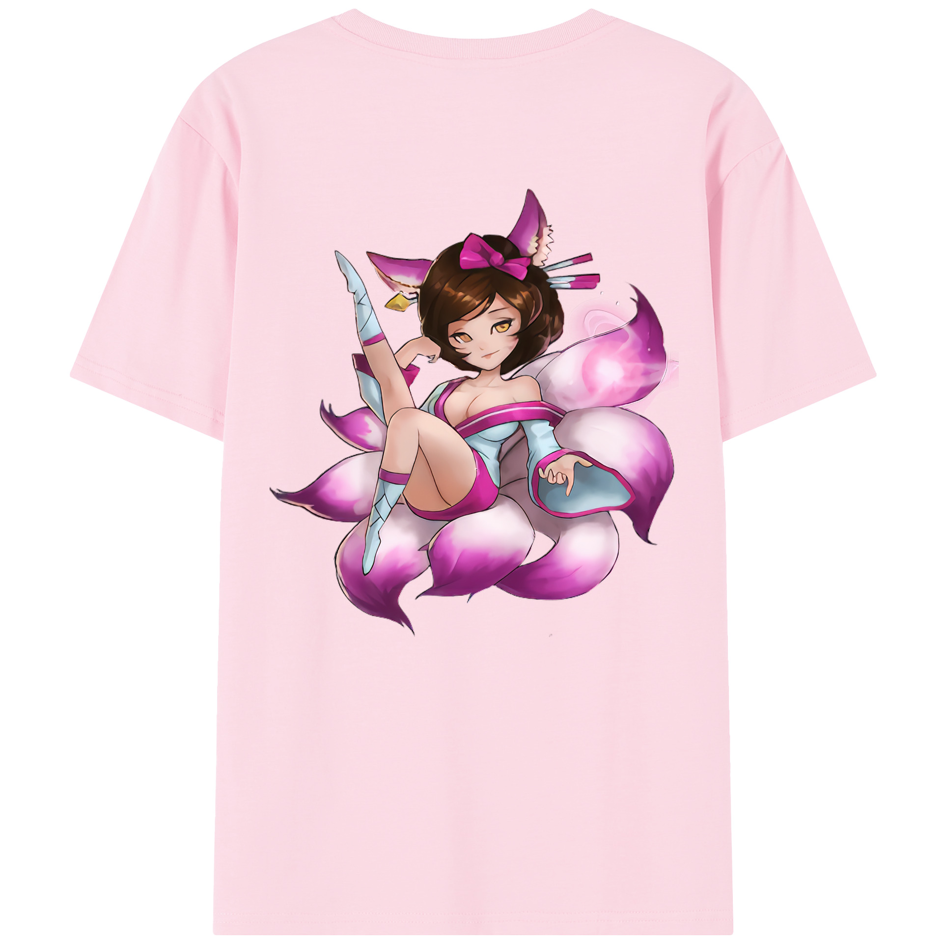 リーグ・オブ・レジェンド League of Legends LOL 綿100％半袖Tシャツ（背面プリント）