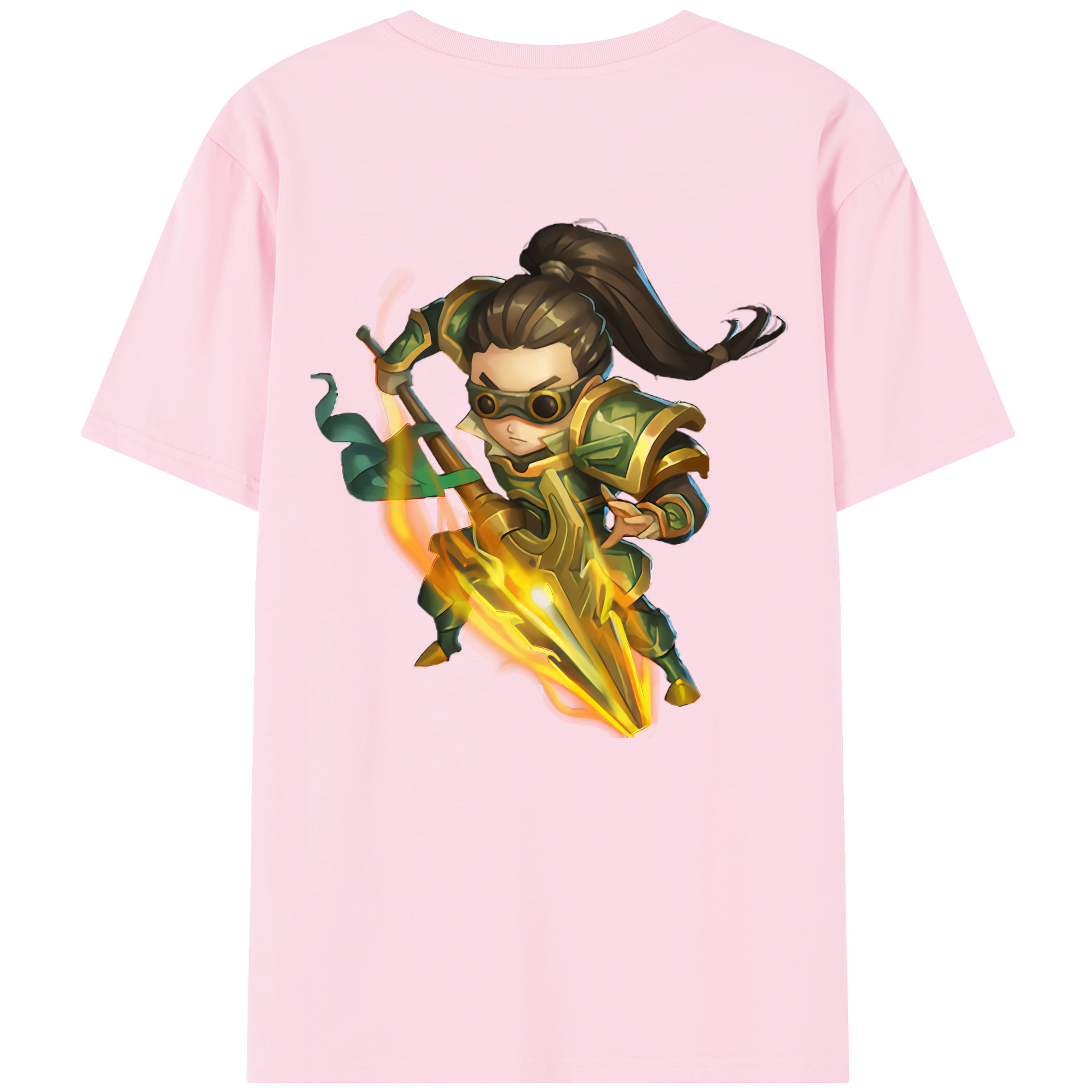 リーグ・オブ・レジェンド League of Legends LOL 綿100％半袖Tシャツ（背面プリント）