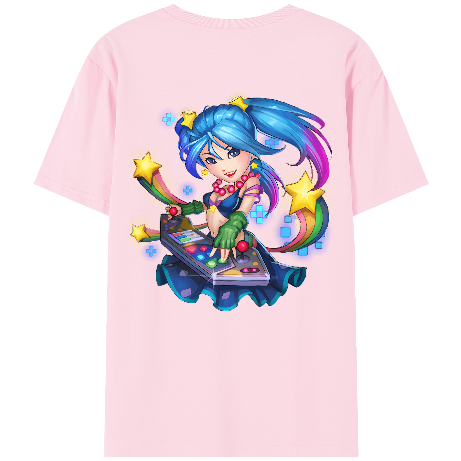 リーグ・オブ・レジェンド League of Legends LOL 綿100％半袖Tシャツ（背面プリント）
