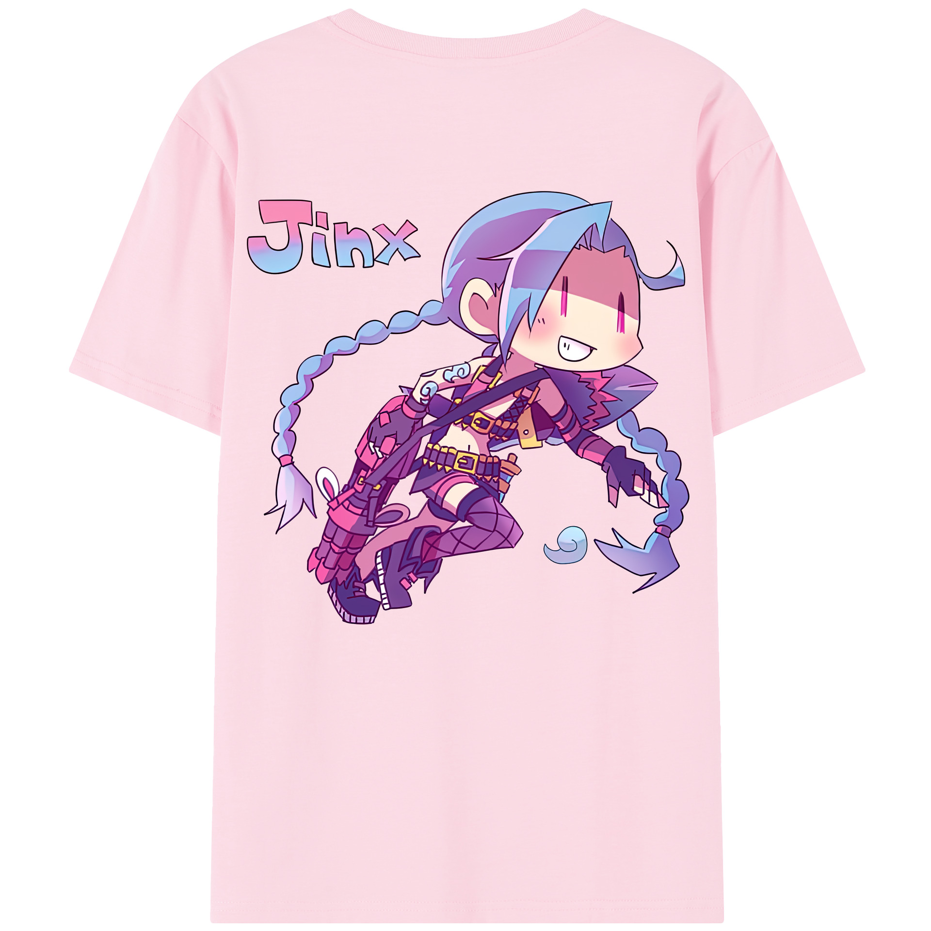 リーグ・オブ・レジェンド League of Legends LOL 綿100％半袖Tシャツ（背面プリント）