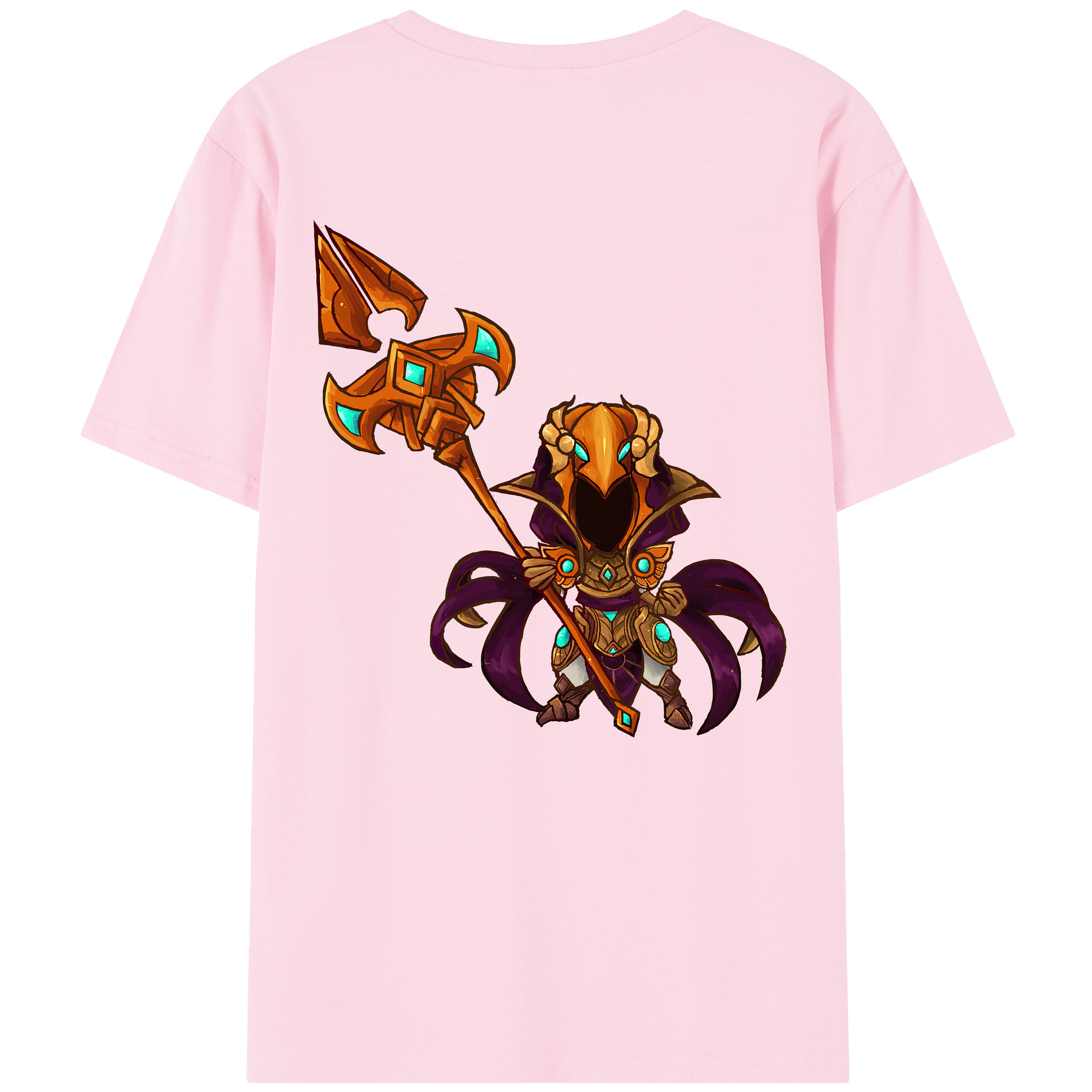 リーグ・オブ・レジェンド League of Legends LOL 綿100％半袖Tシャツ（背面プリント）
