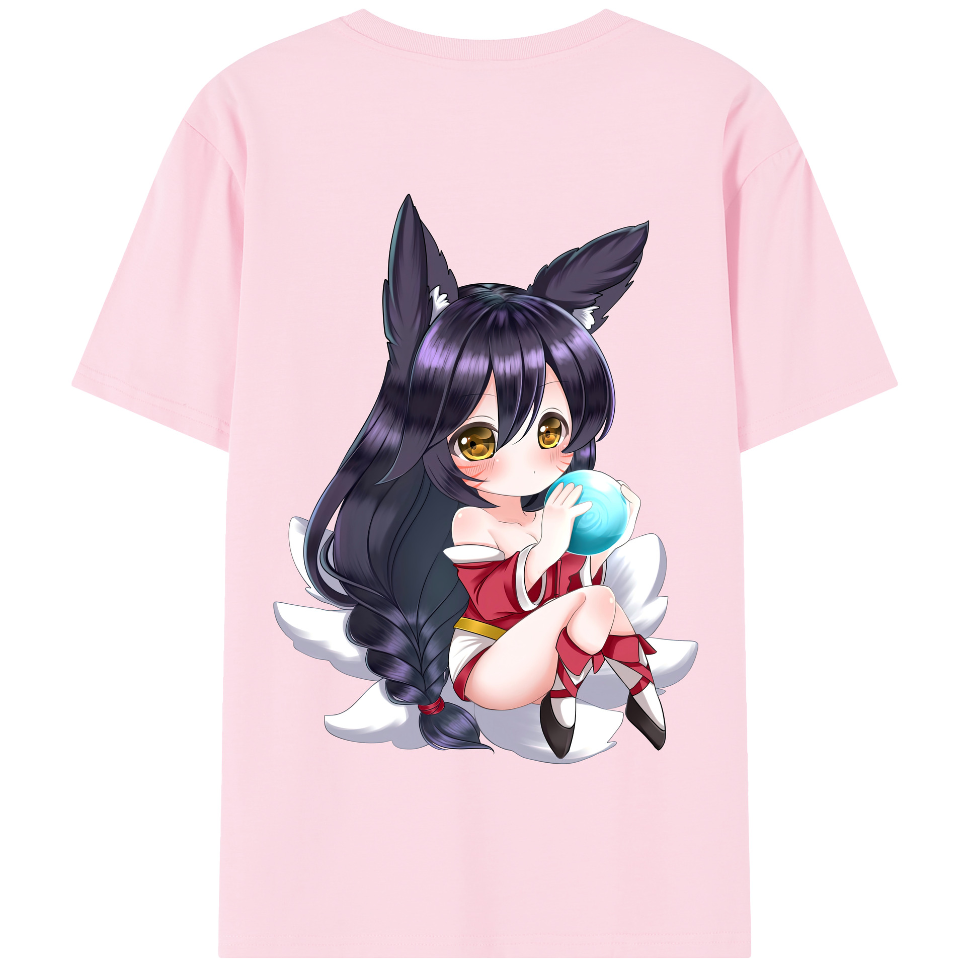 （画像用） リーグ・オブ・レジェンド League of Legends LOL 綿100％半袖Tシャツ（背面プリント）