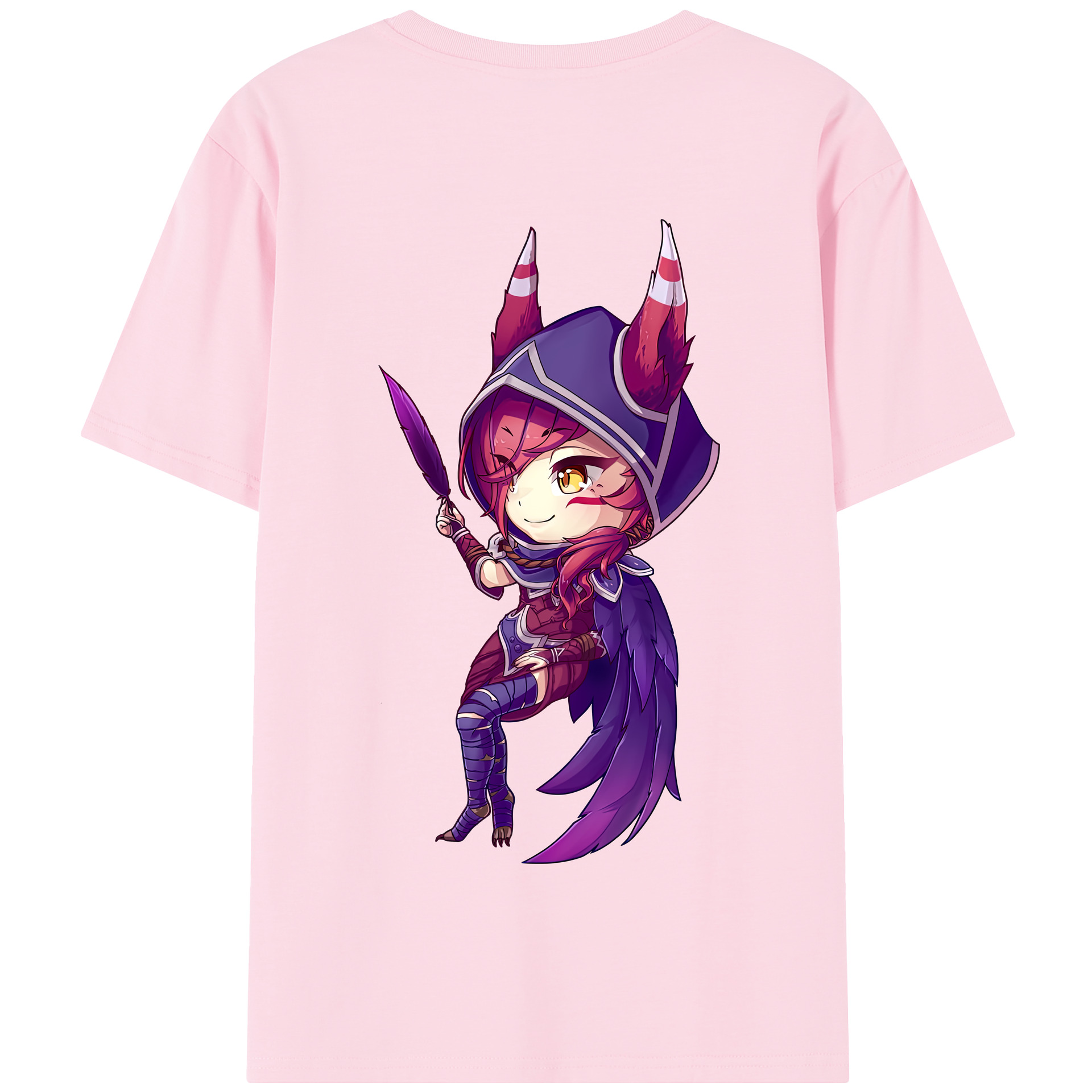 リーグ・オブ・レジェンド League of Legends LOL 綿100％半袖Tシャツ（背面プリント）