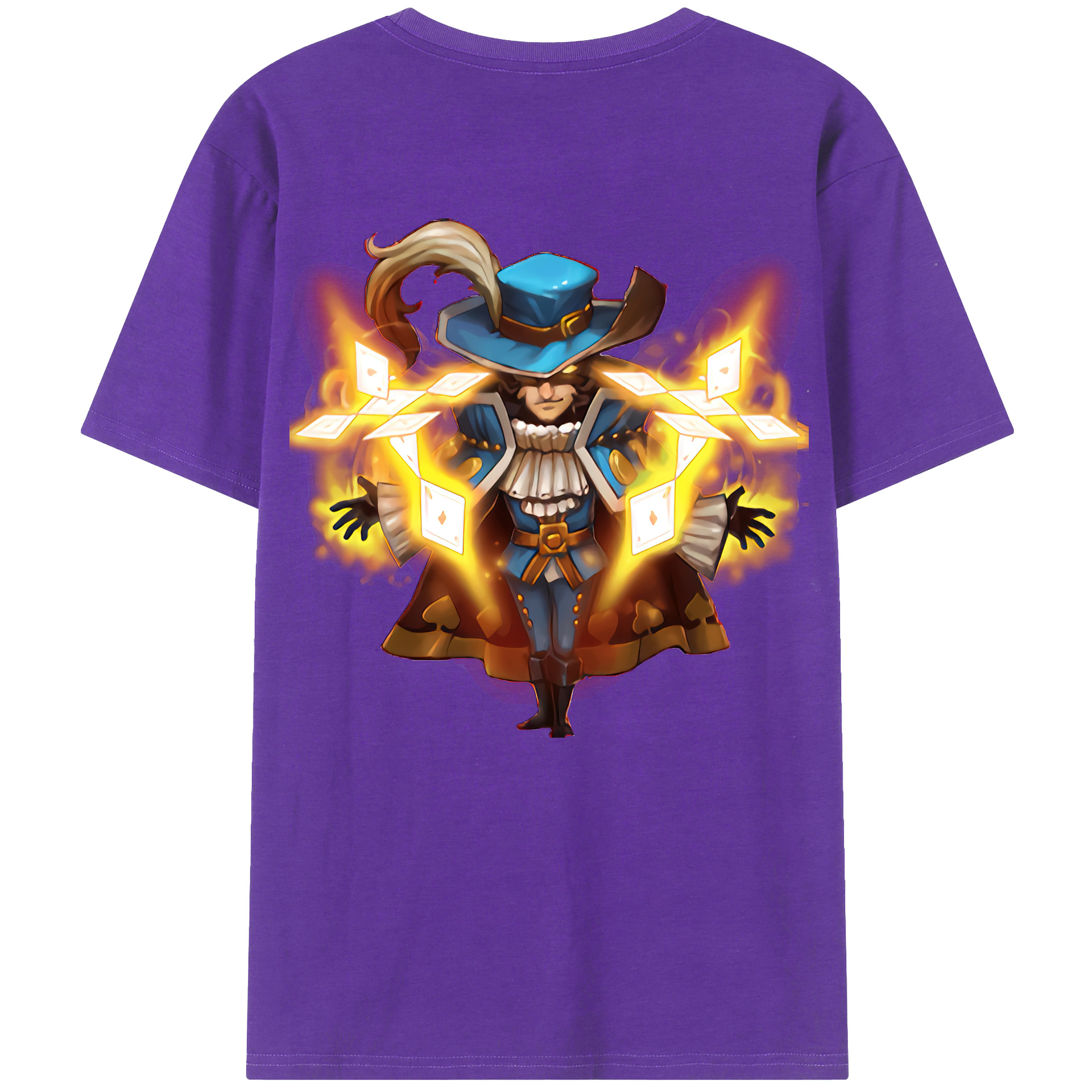 リーグ・オブ・レジェンド League of Legends LOL 綿100％半袖Tシャツ（背面プリント）