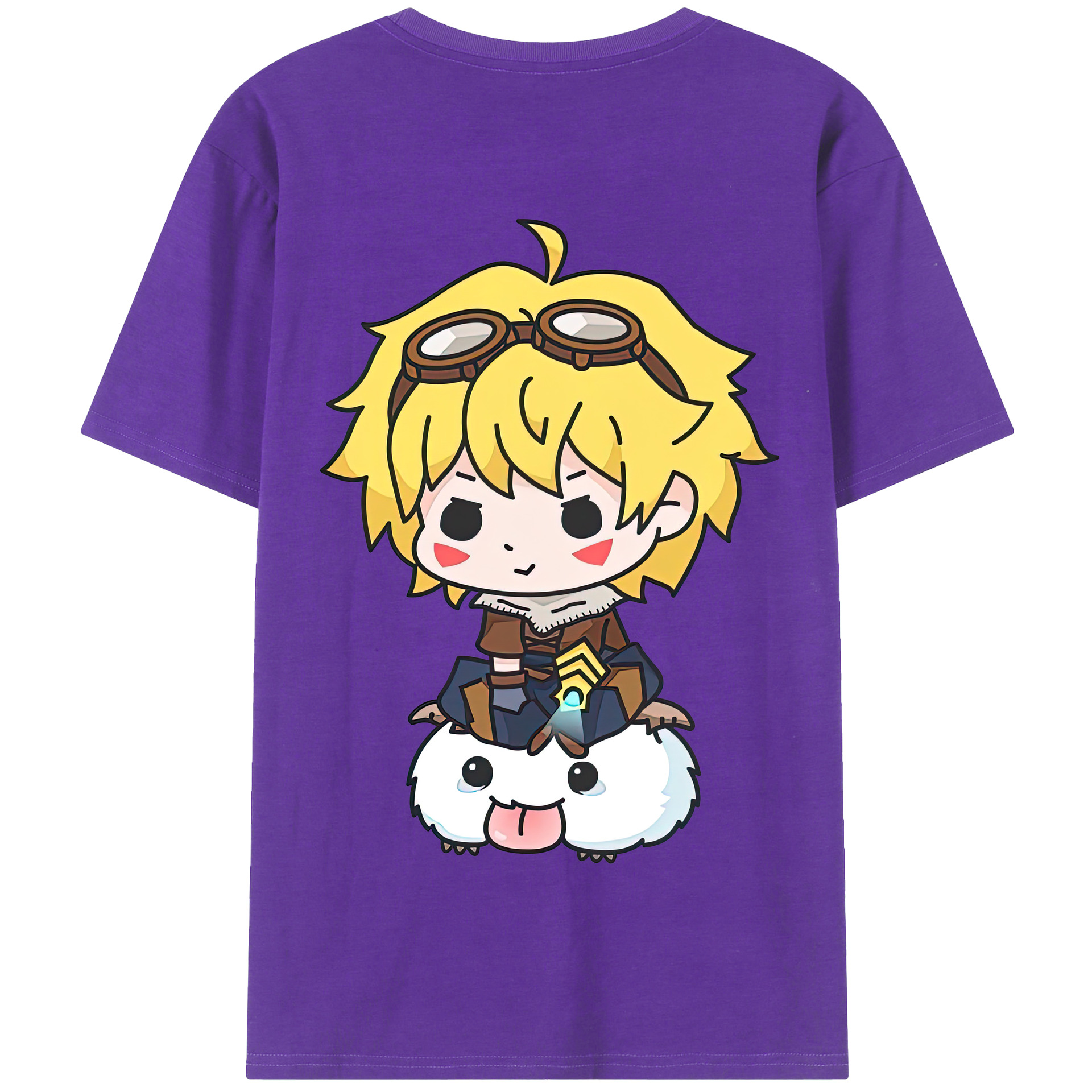 リーグ・オブ・レジェンド League of Legends LOL 綿100％半袖Tシャツ（背面プリント）