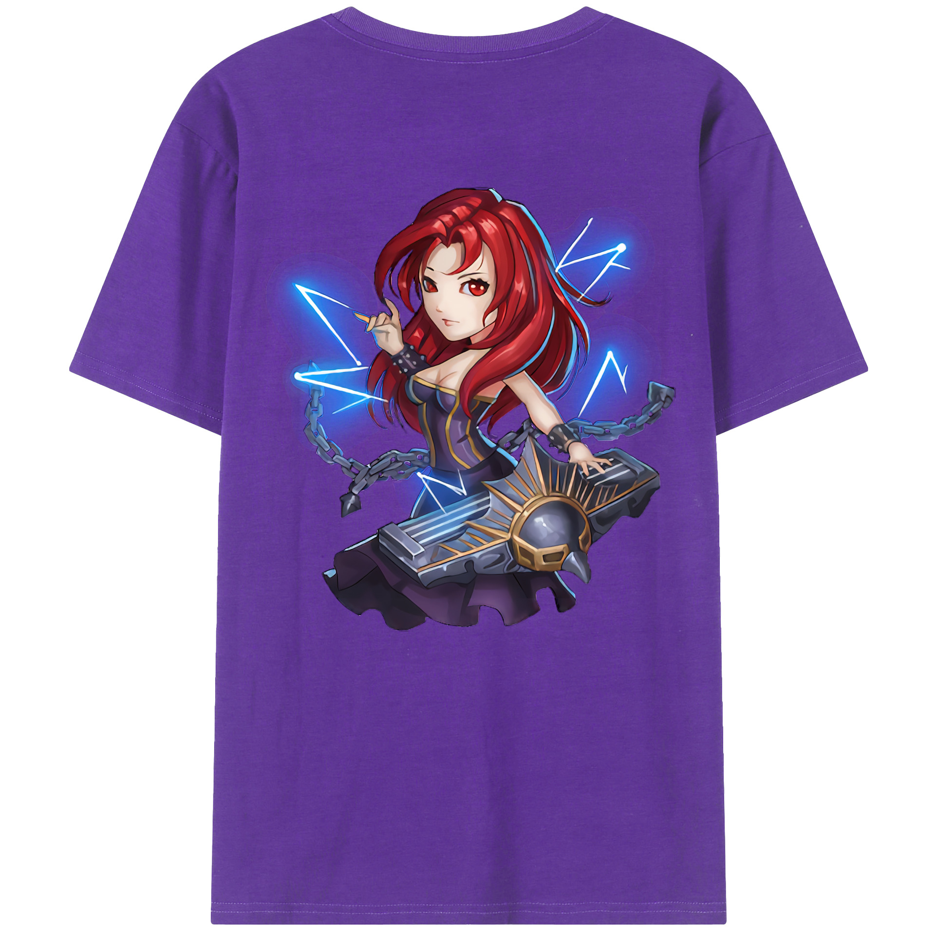 リーグ・オブ・レジェンド League of Legends LOL 綿100％半袖Tシャツ（背面プリント）